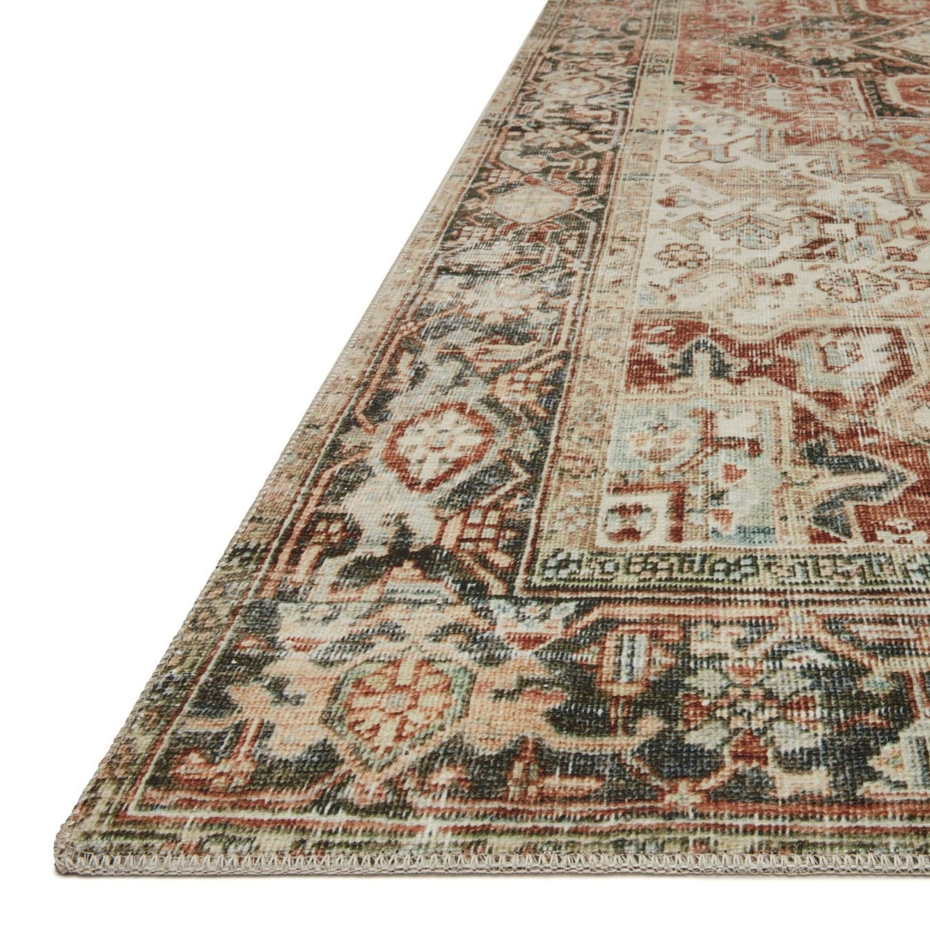 Lenna Rust Charcoal Rug