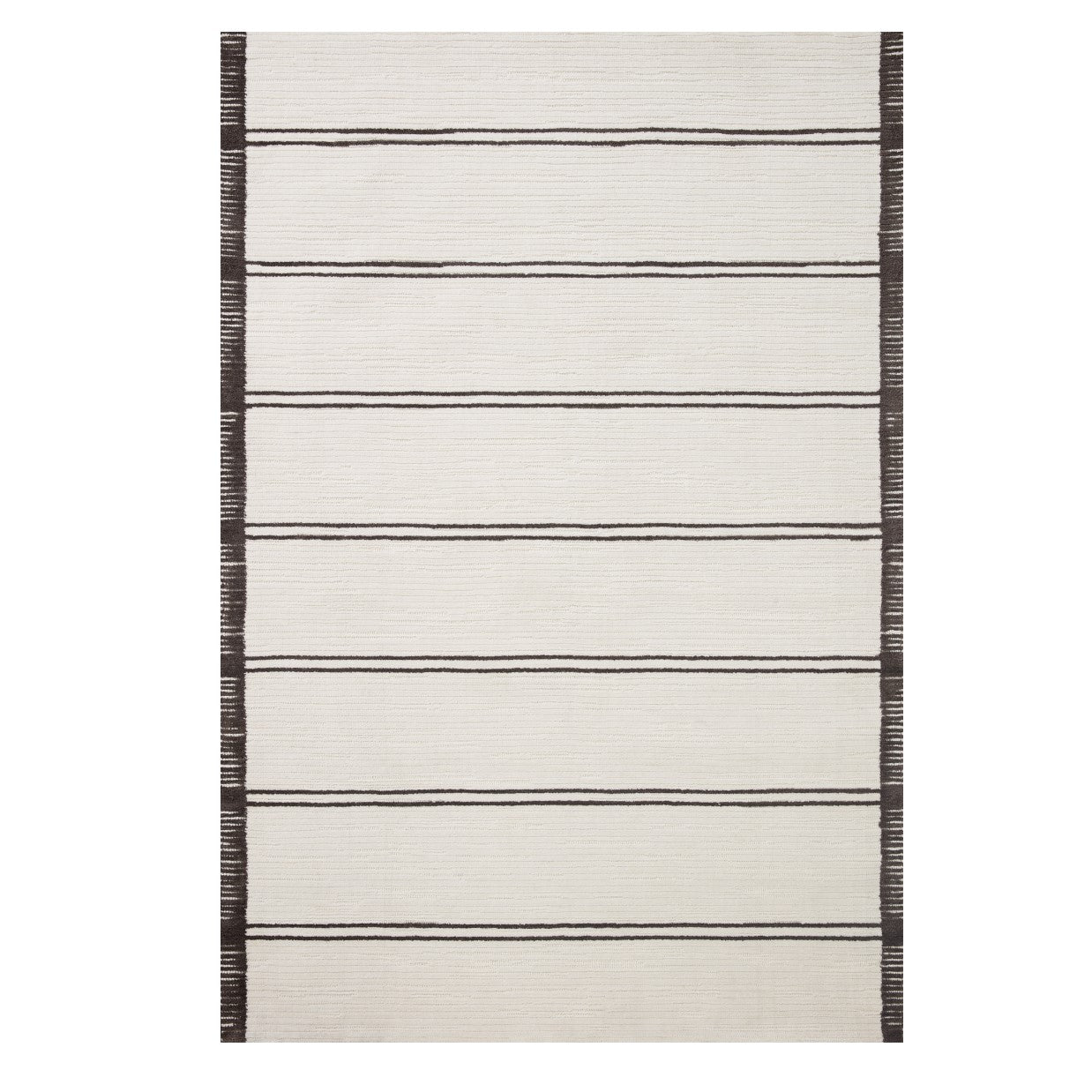 Logan White Mocha Rug