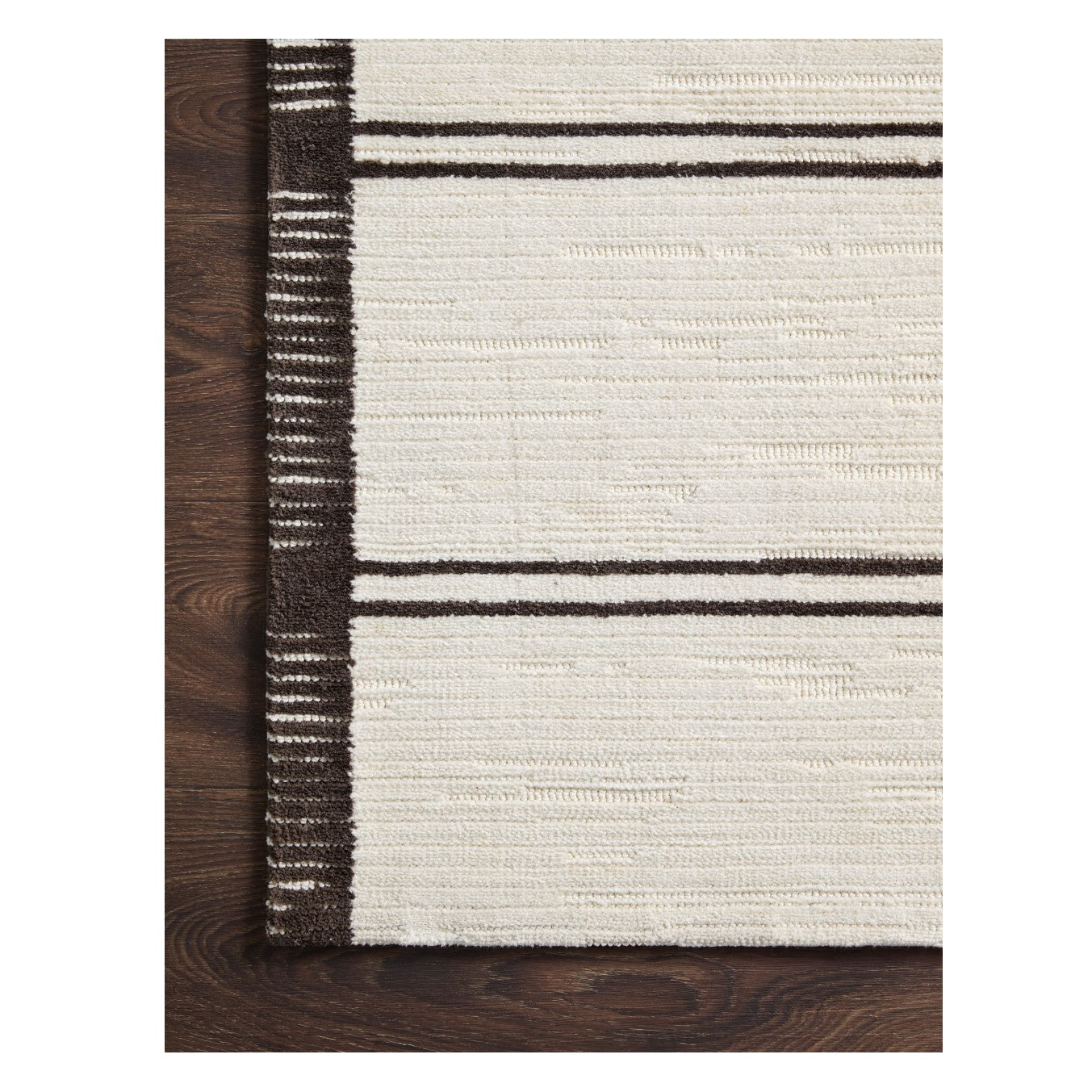Logan White Mocha Rug