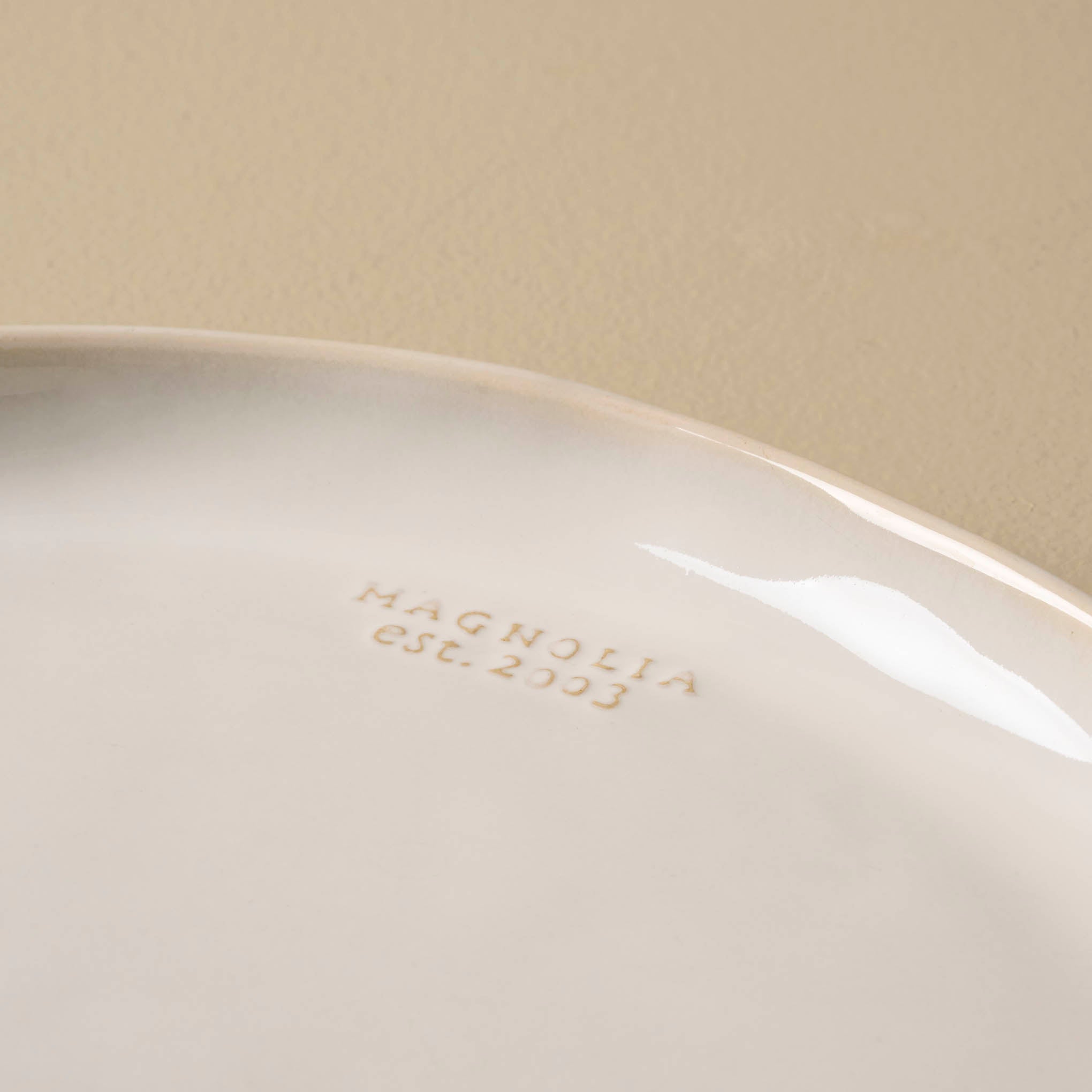 Magnolia Est. Ceramic Round Platter