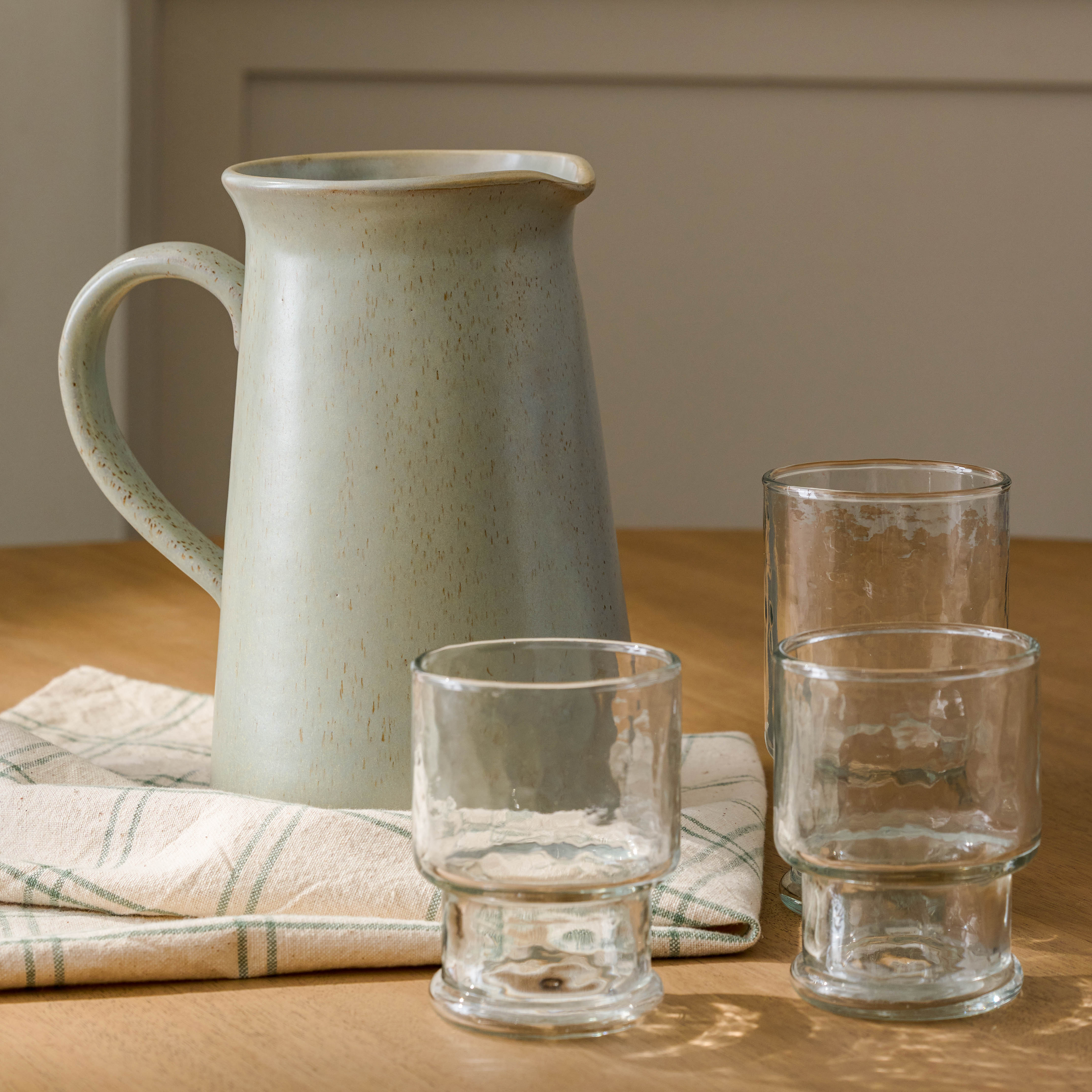 Rustic Glass Stacking Tumbler