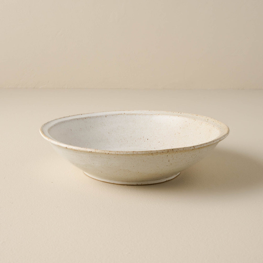 French White Speckle Pasta Bowl