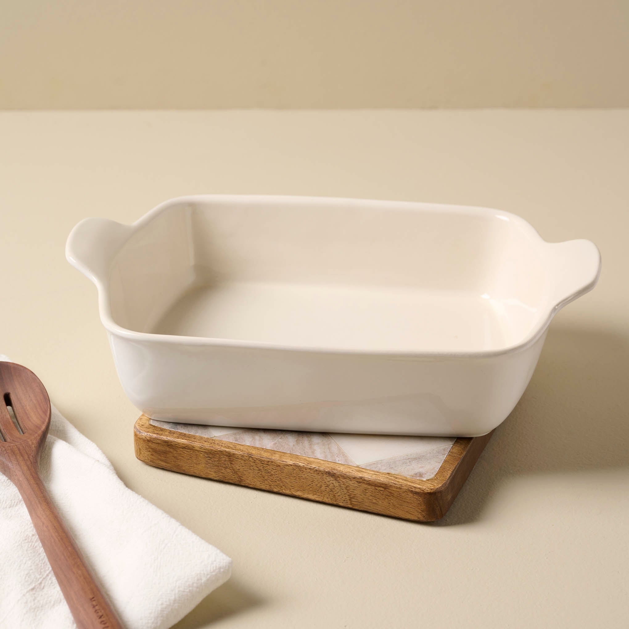 Everett Checkered Marble Trivet