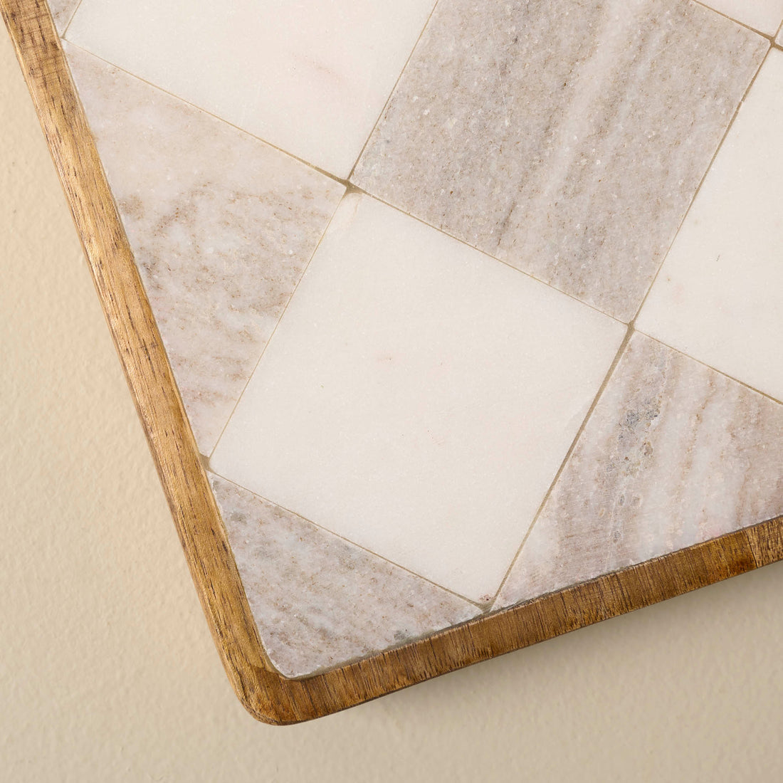 Everett Checkered Marble Trivet