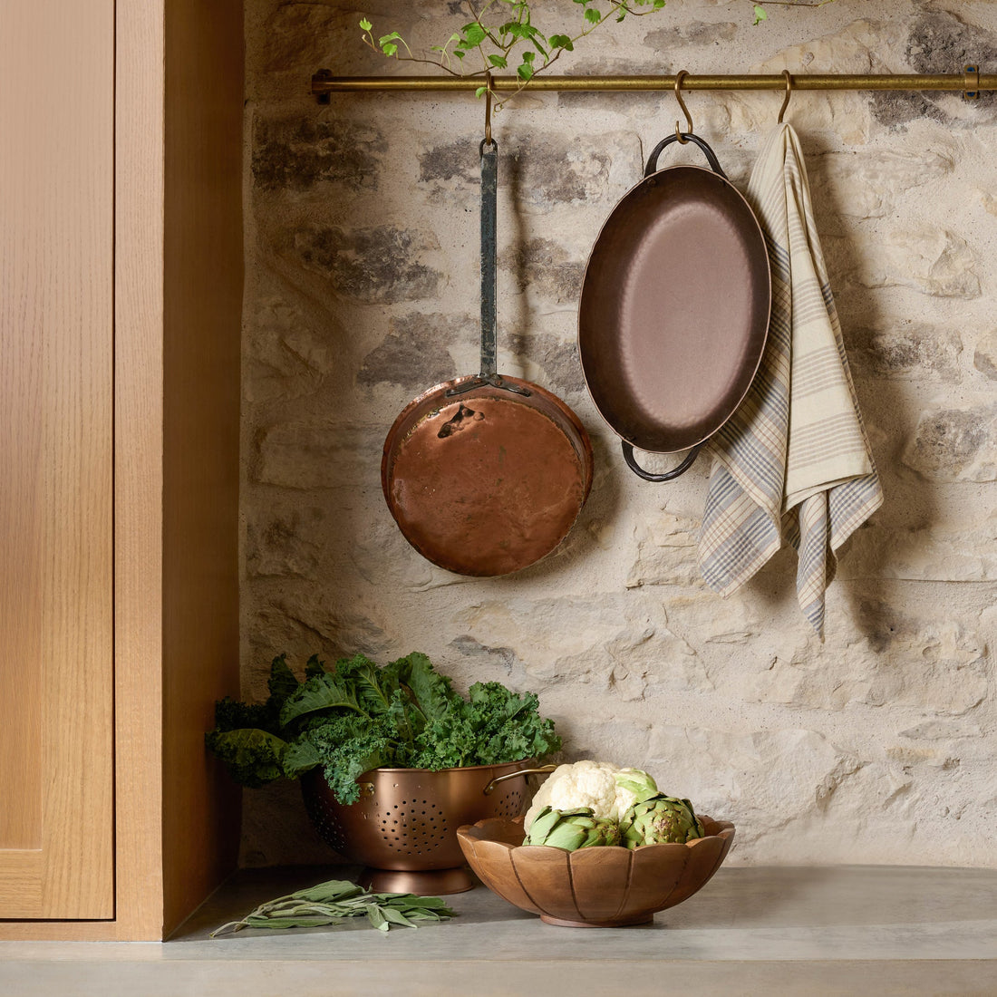 Copper and Brass Colander