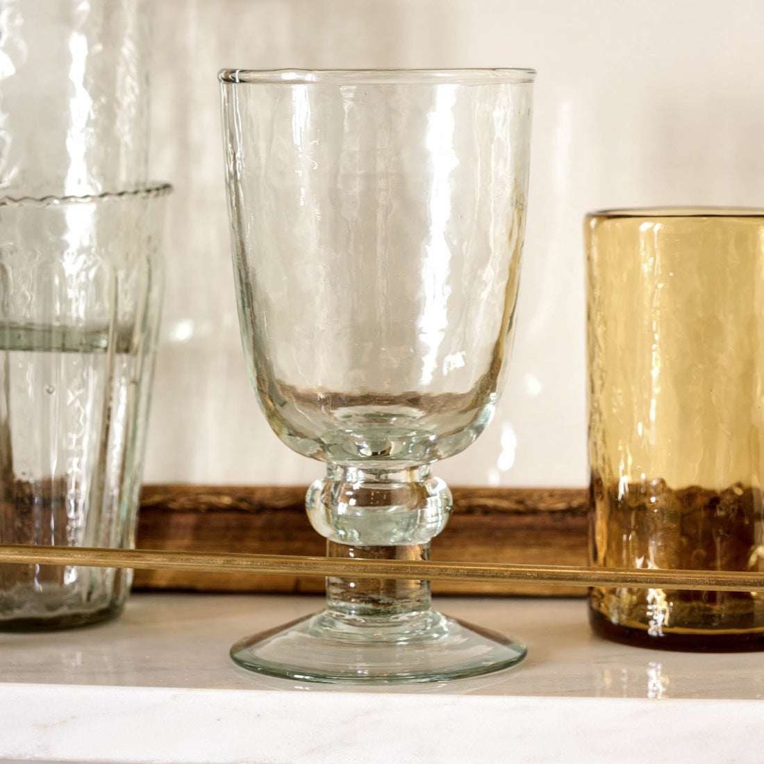 Rustic Glass Stemware