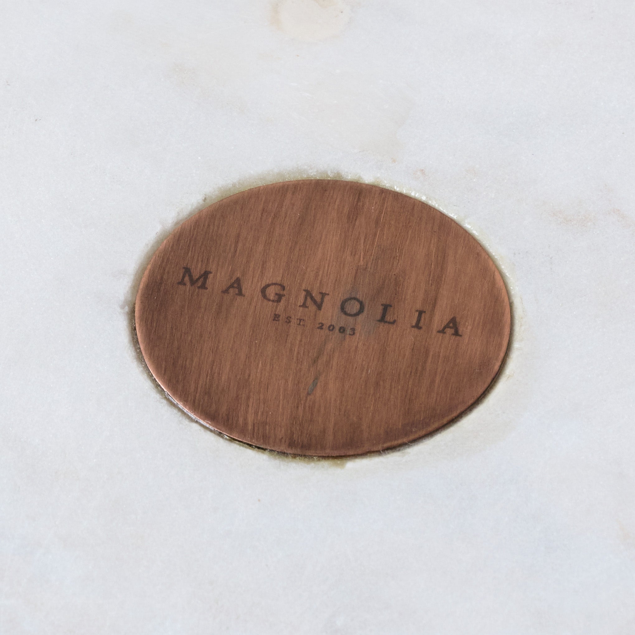 Marble and Copper Cake Stand