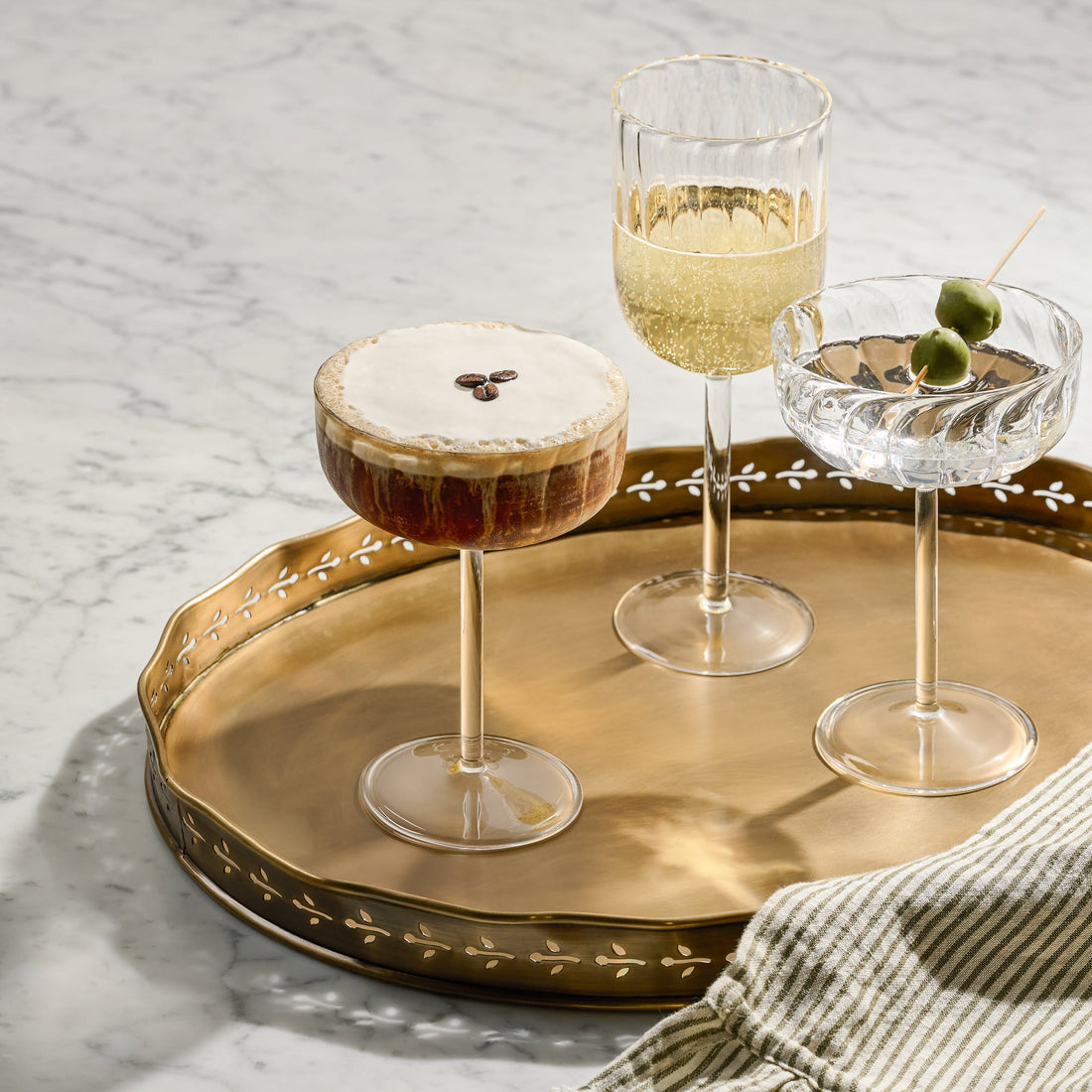 Fluted Wine Glass