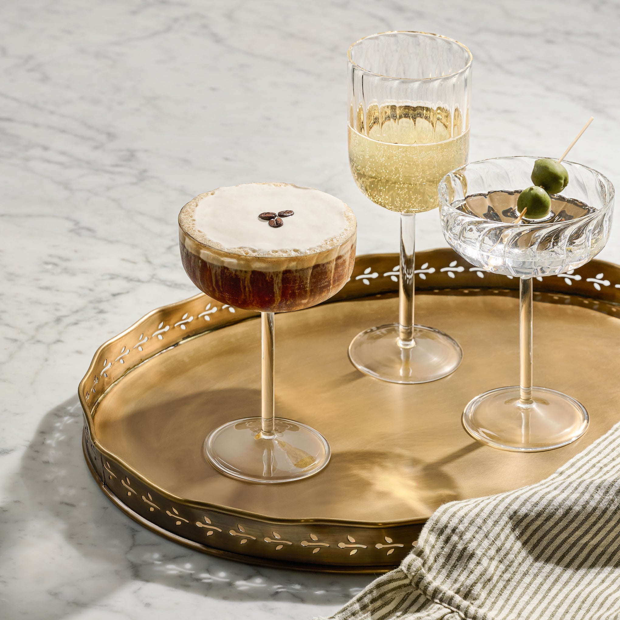Fluted Wine Glass