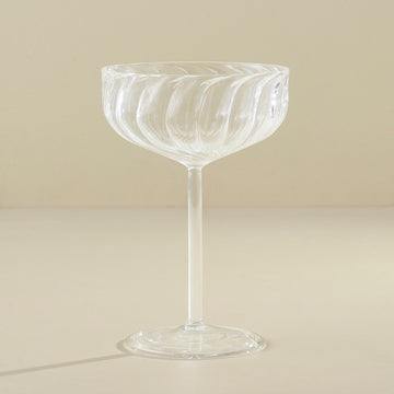 Fluted Coupe Glass
