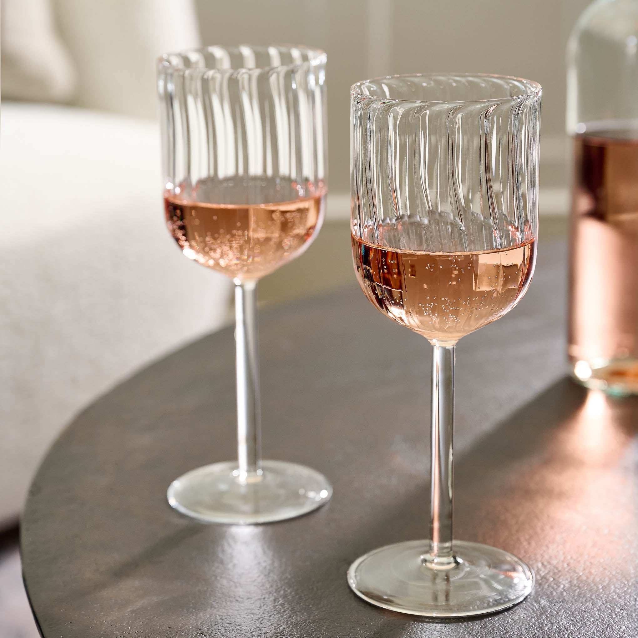 Fluted Wine Glass