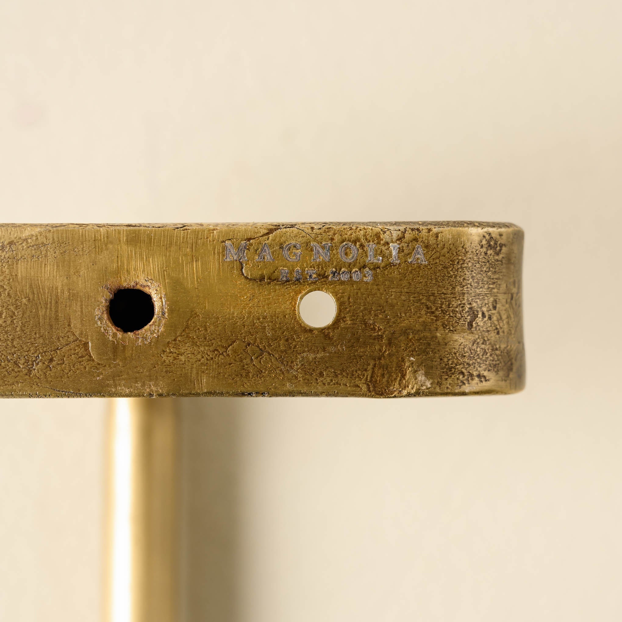 Duke Brass Rail with Hooks