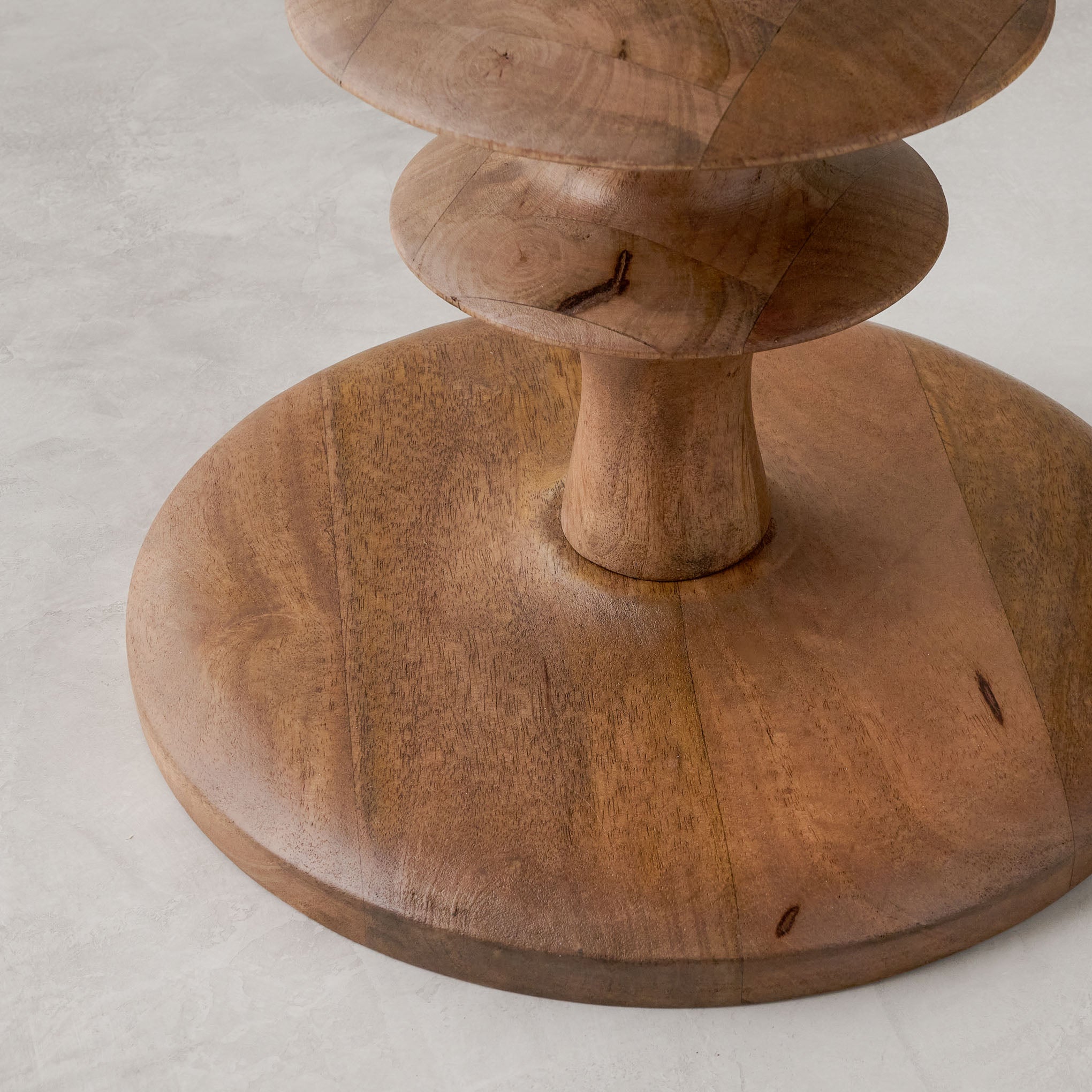 Enzo Turned Wood Side Table