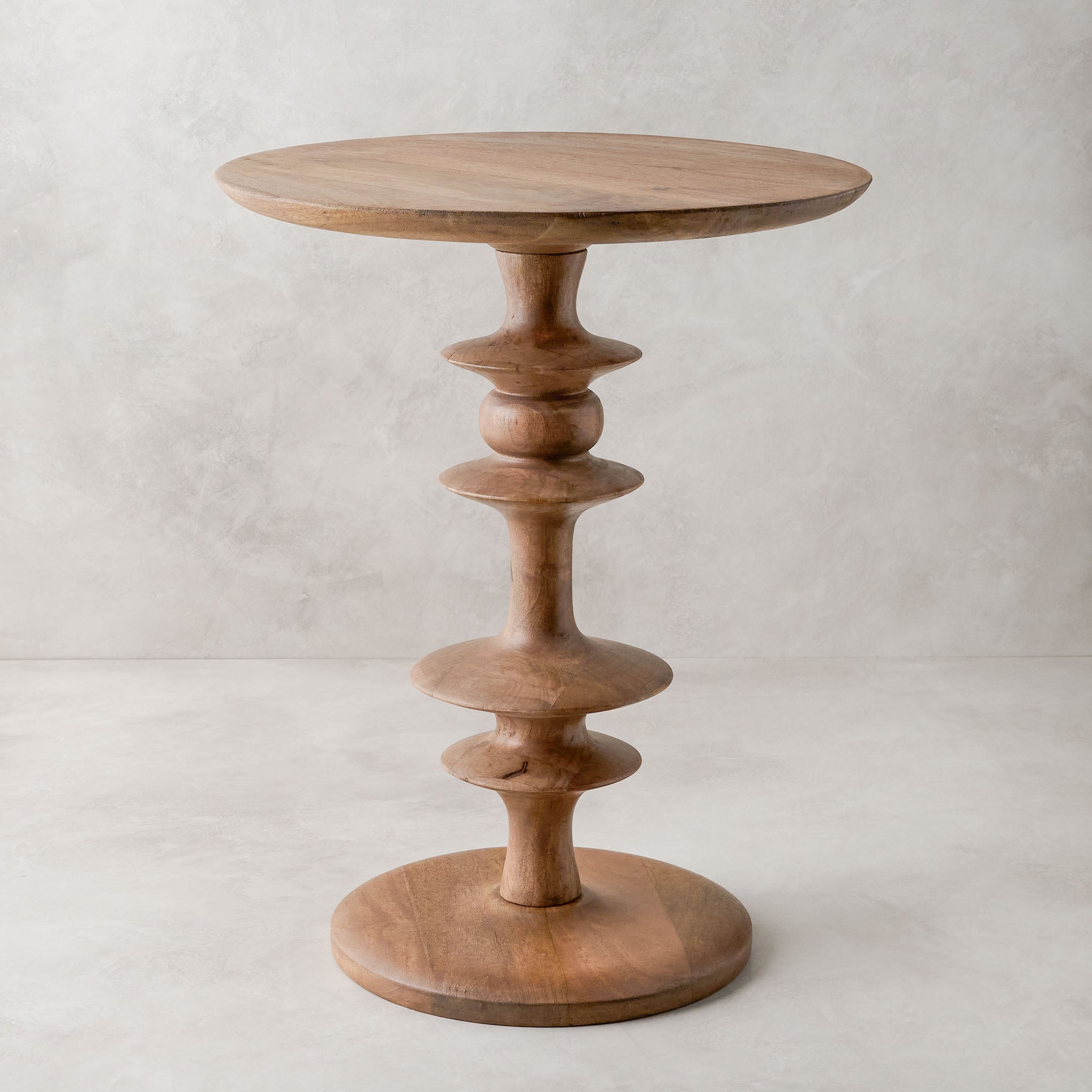 Enzo Turned Wood Side Table