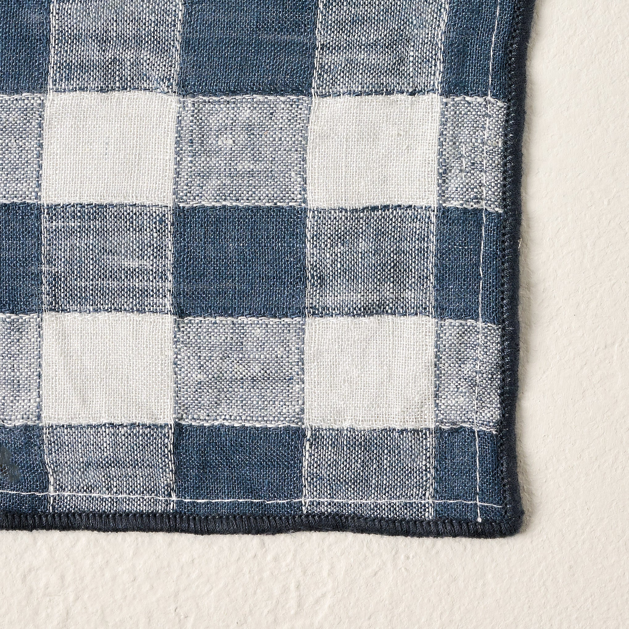 Gingham Cocktail Napkins Set of Four