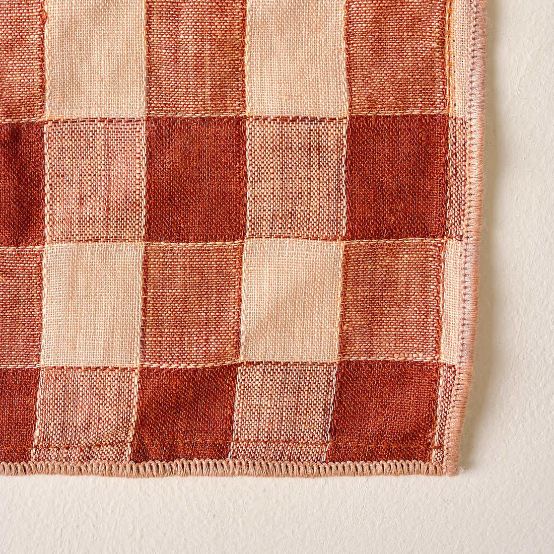 Gingham Cocktail Napkins Set of Four