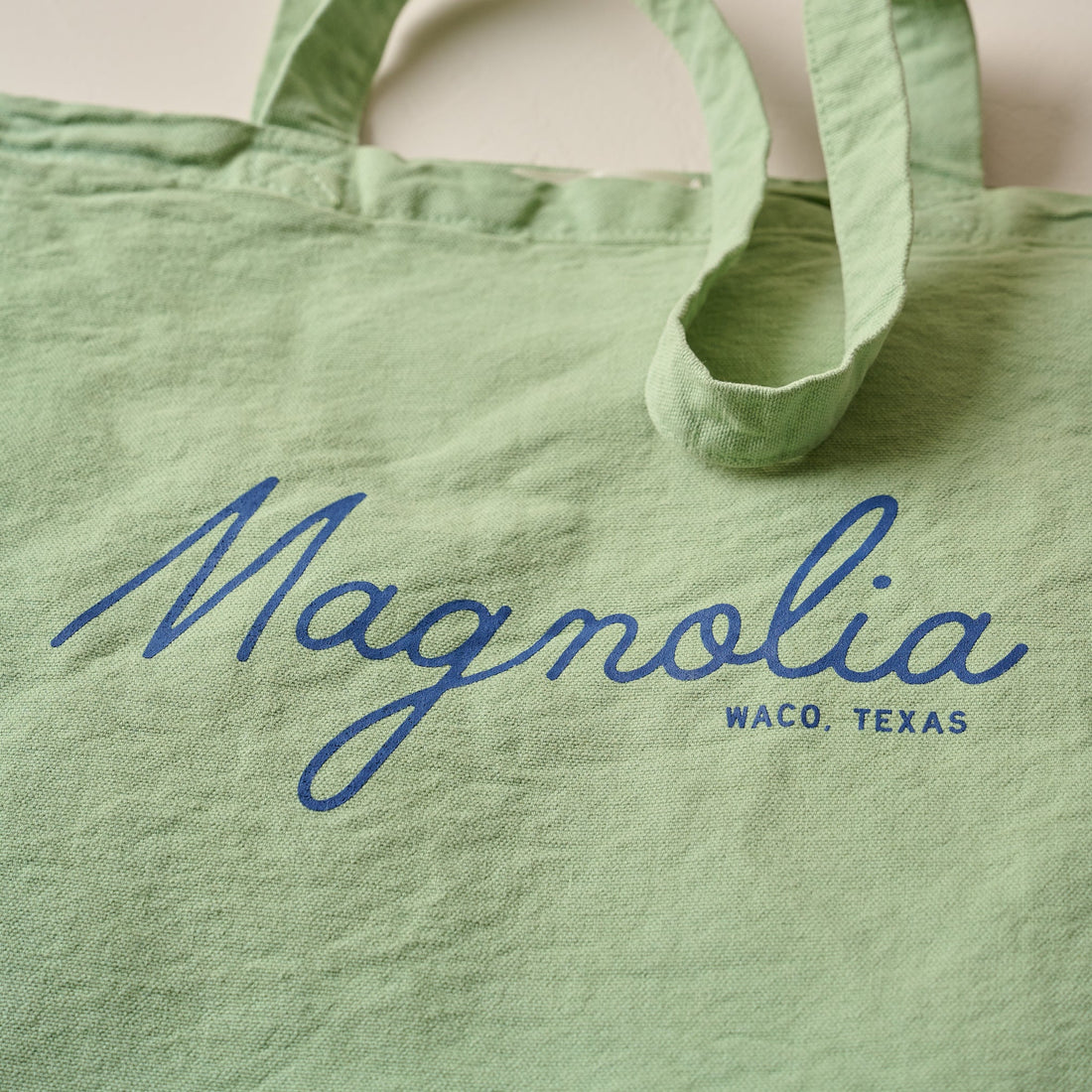 Magnolia Seafoam Script Tote