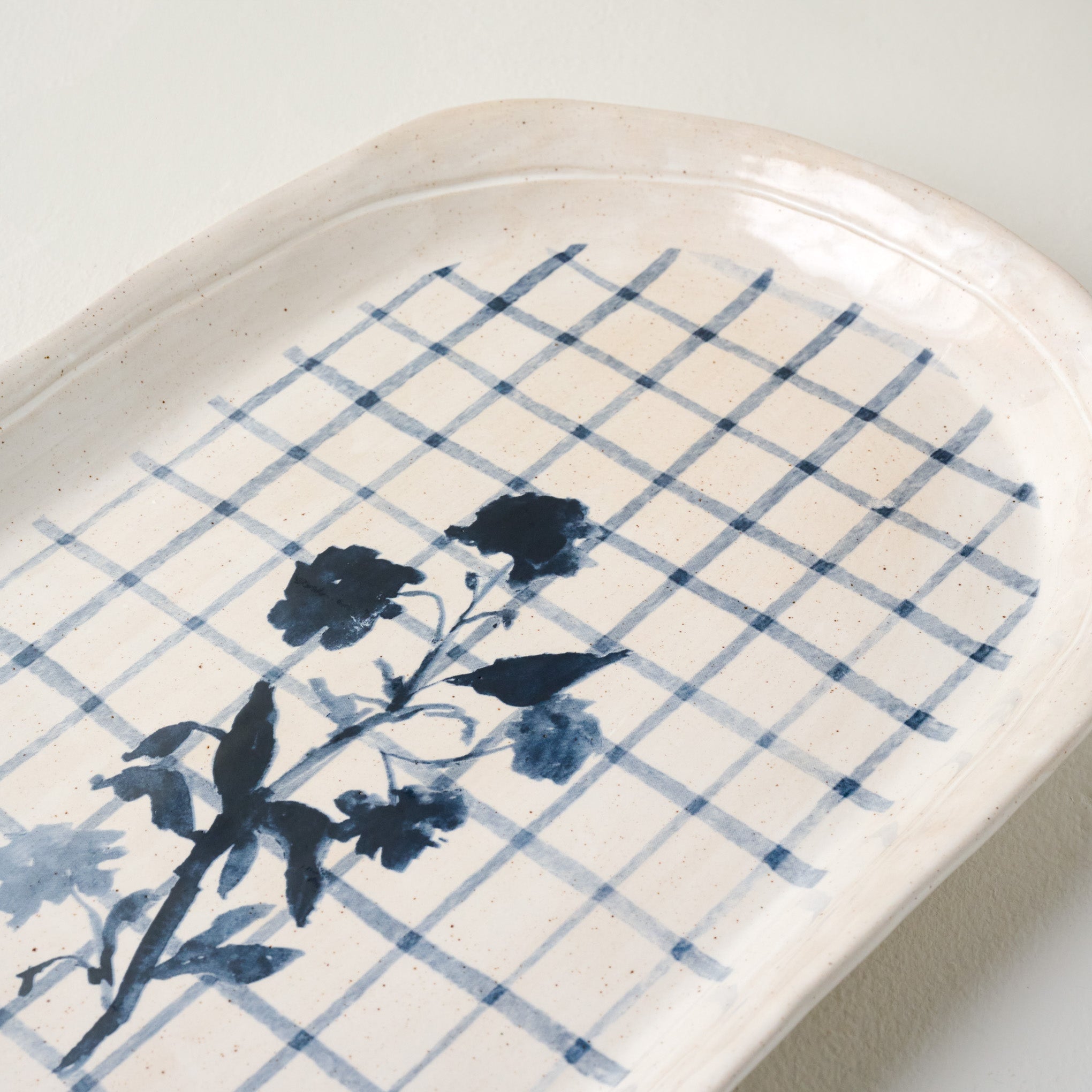 Lila Floral Serving Platter