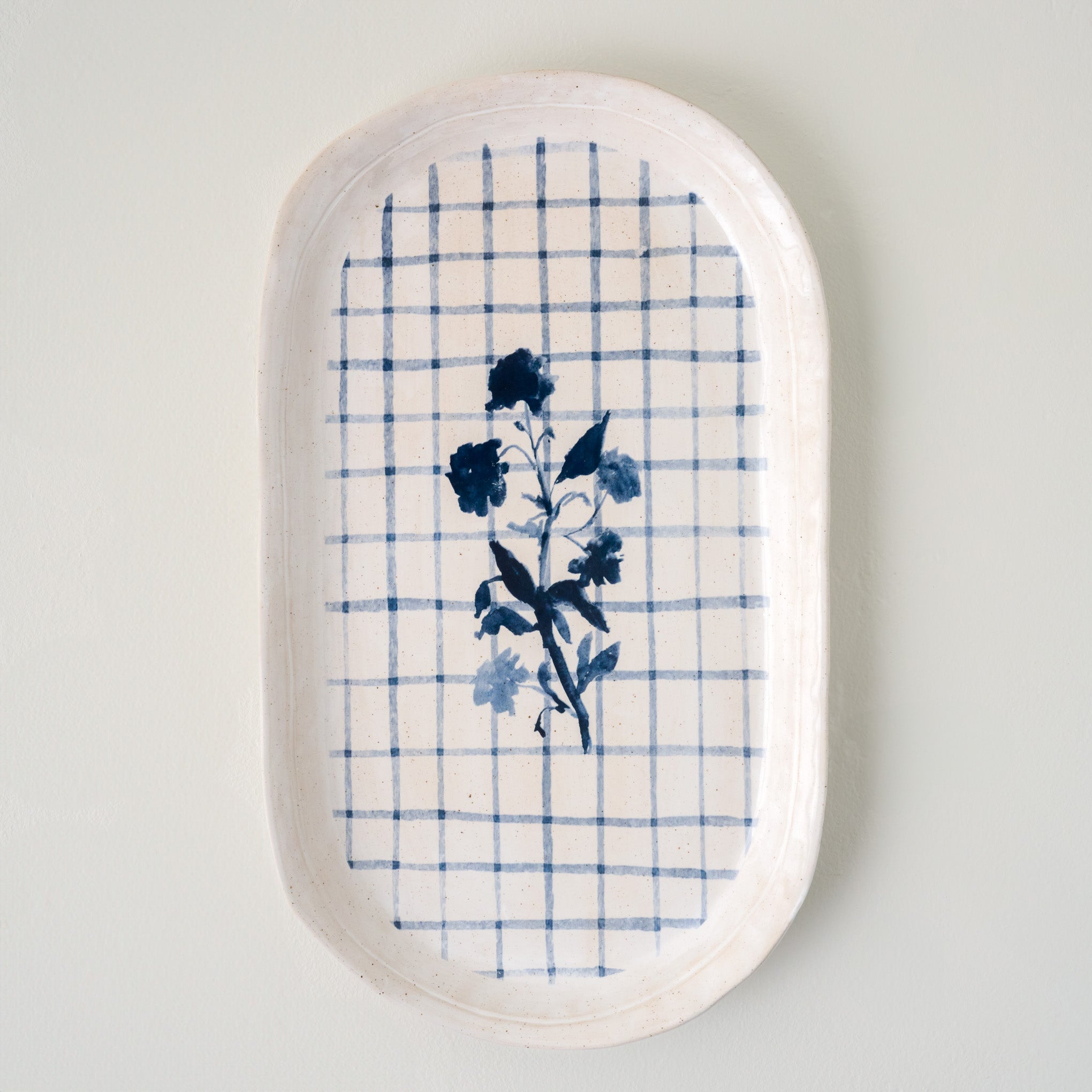 Lila Floral Serving Platter