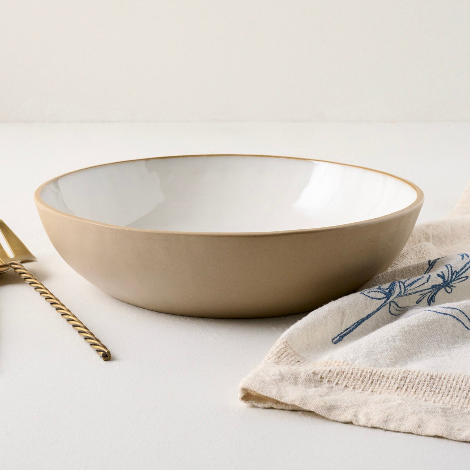 Stone White Lakelynn Serving Bowl