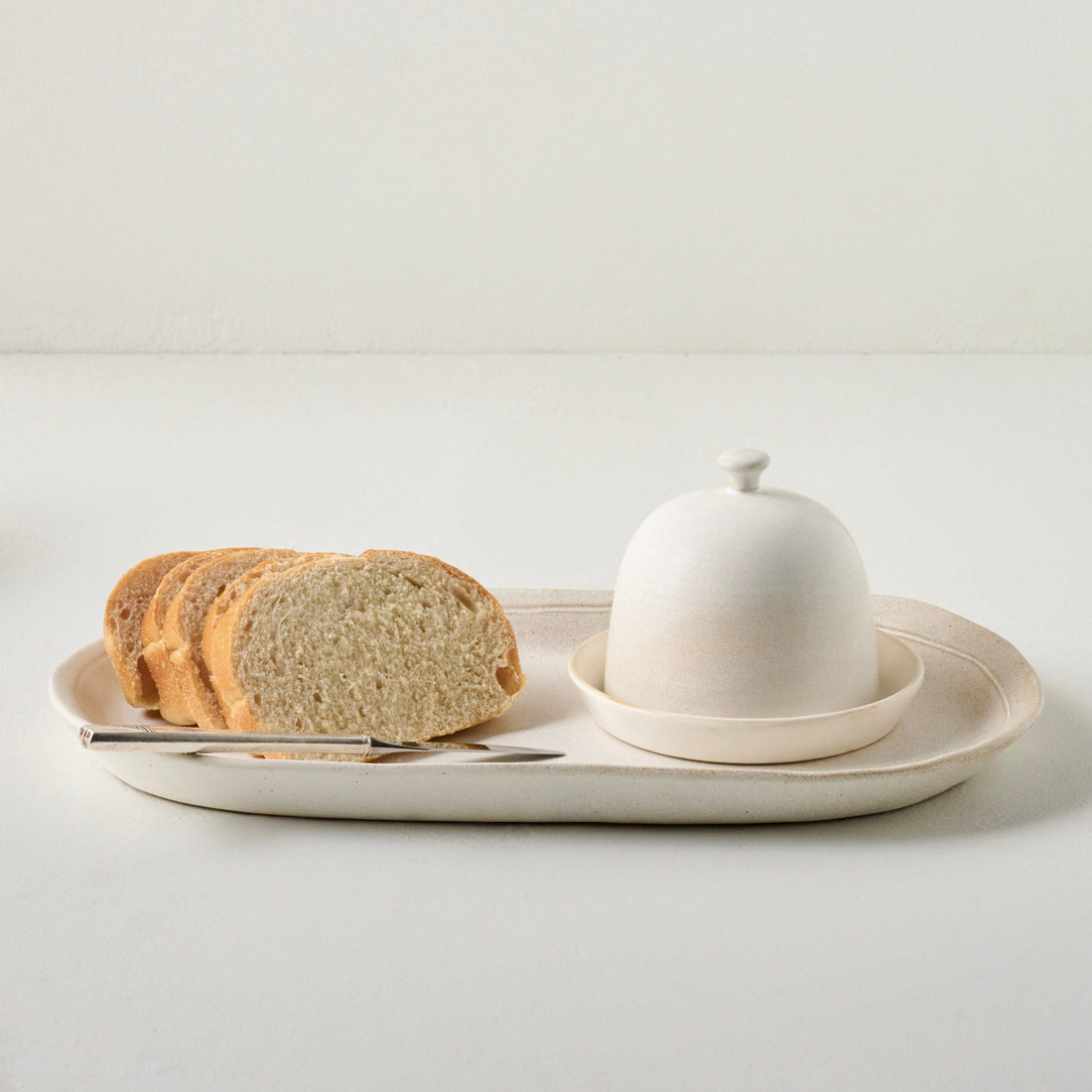 French White Serving Tray