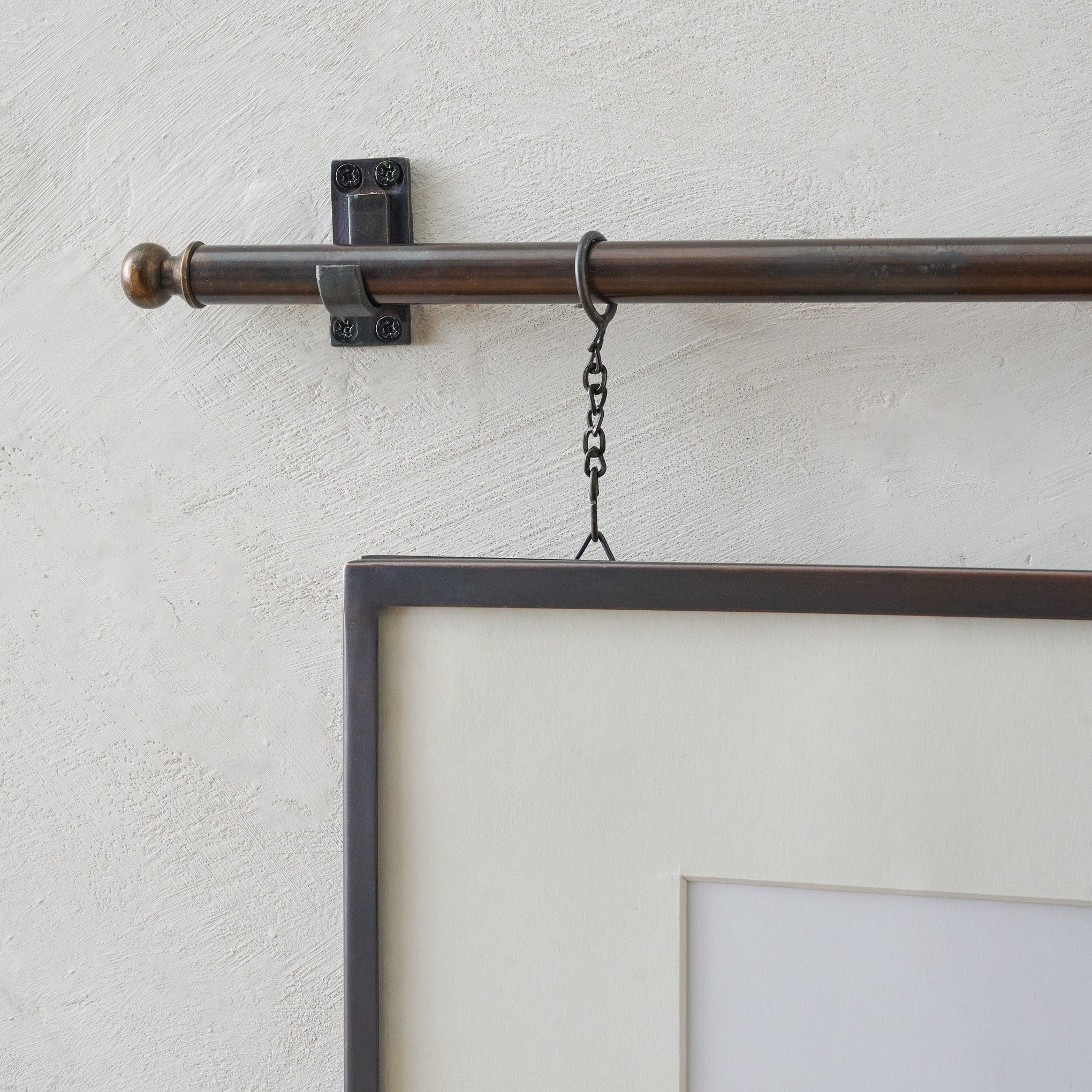Colleen Antique Bronze Rail Picture Frame