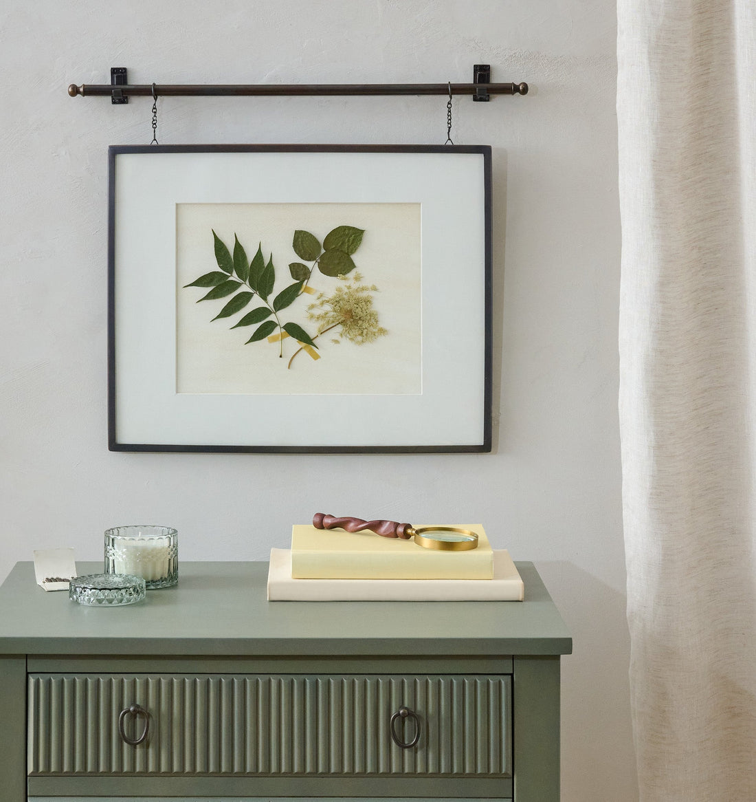 Colleen Antique Bronze Rail Picture Frame