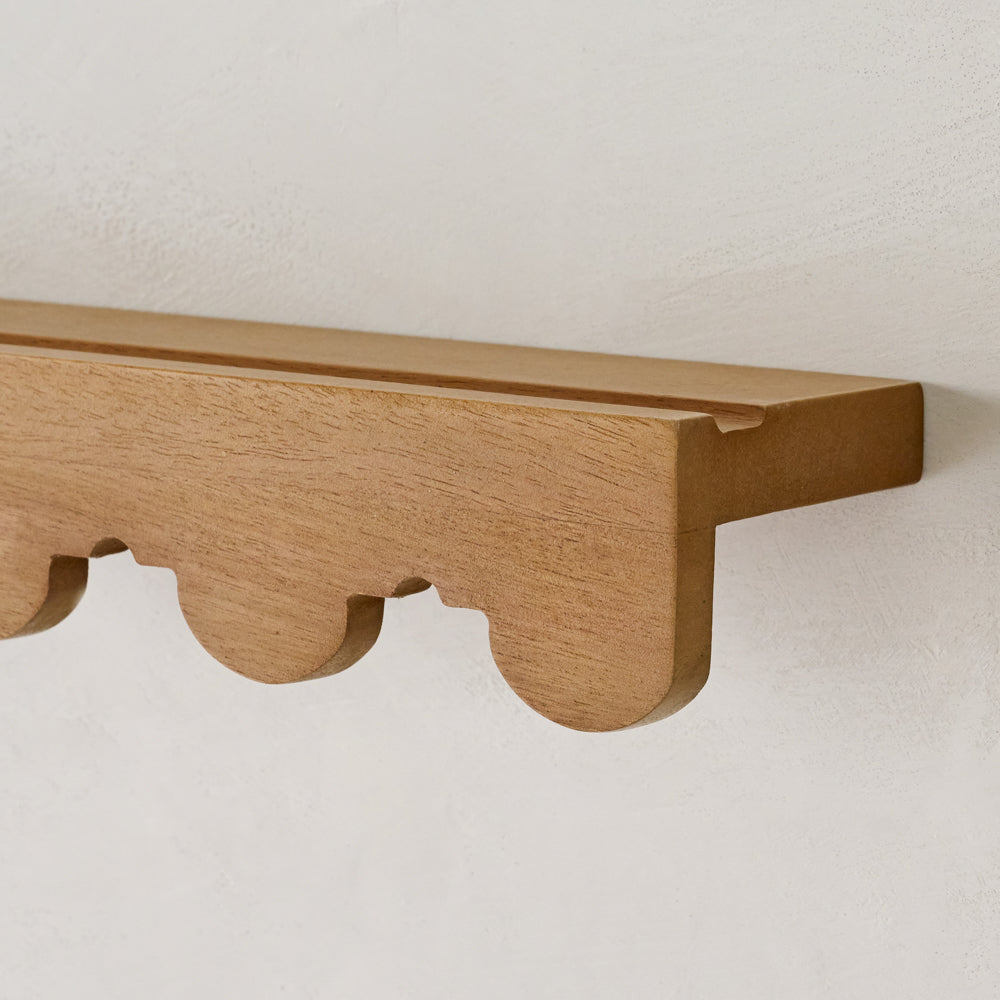Linnea Antiqued Wood Picture Ledge