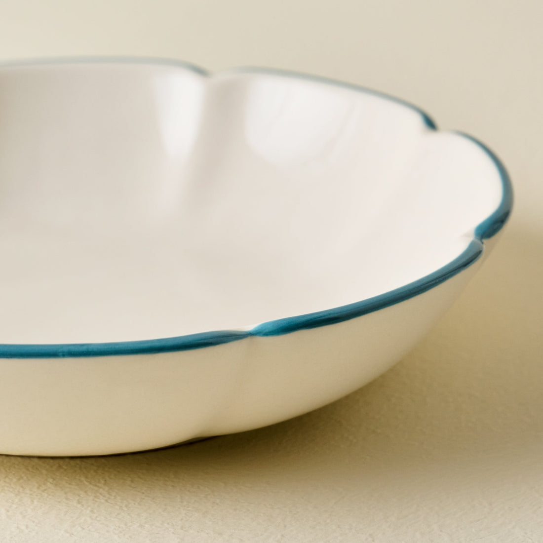 Dusty Blue Luna Pasta Bowl