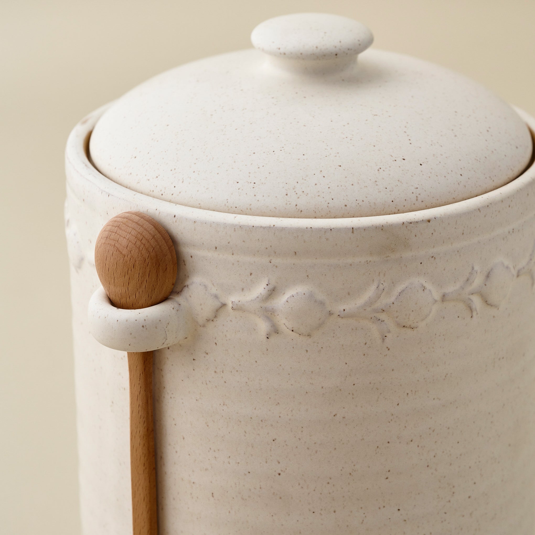 Emilie French White Canister + Scoop