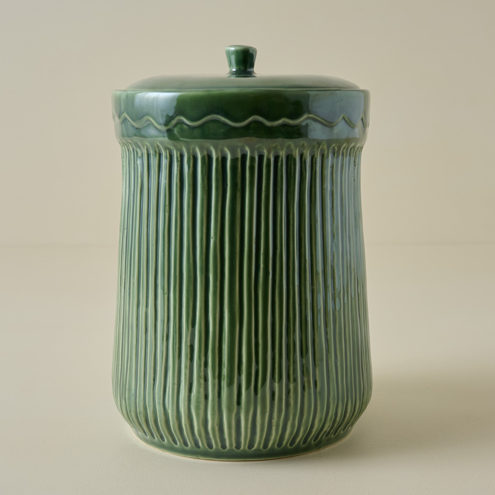 The Cottage Collection Forest Green Canister