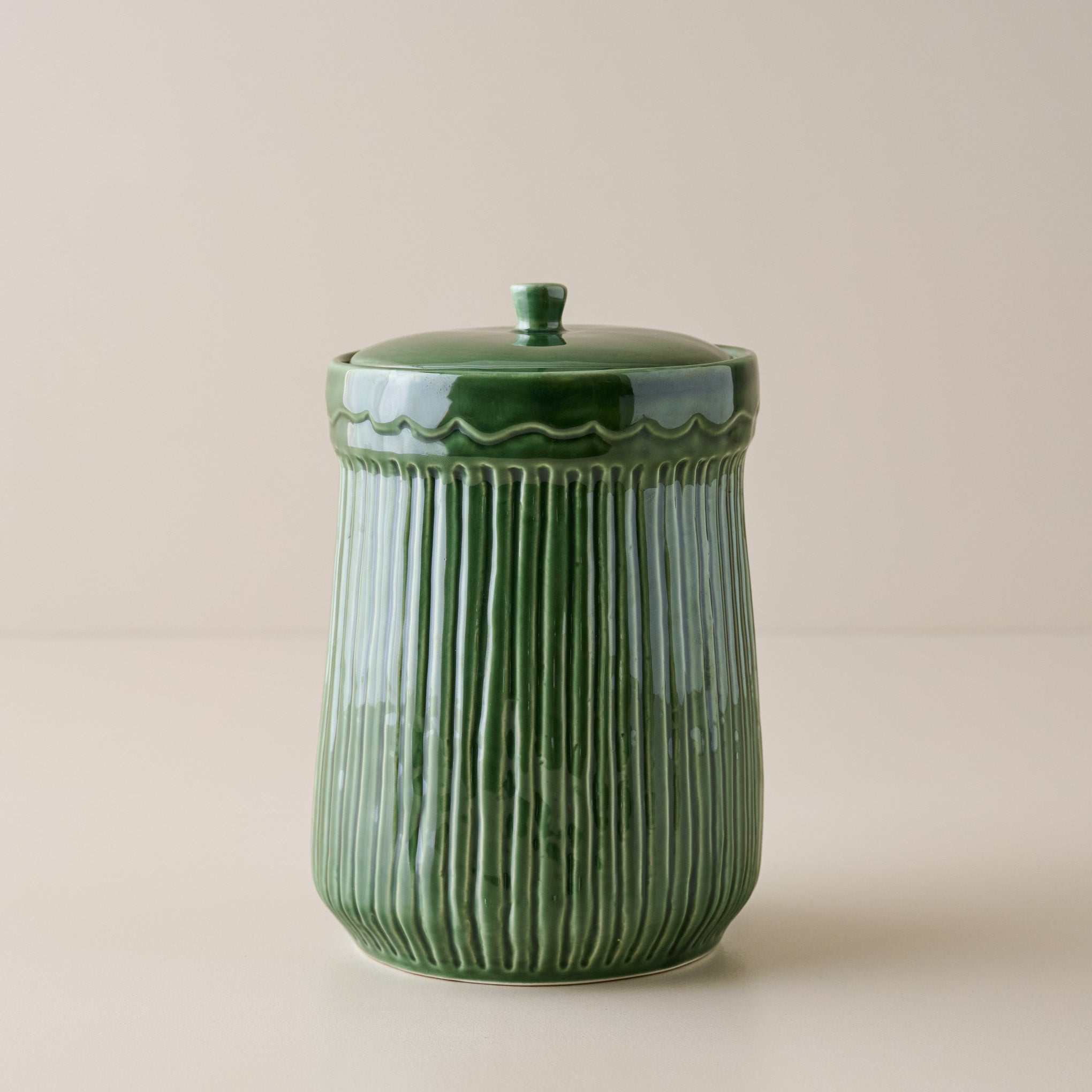 The Cottage Collection Forest Green Canister