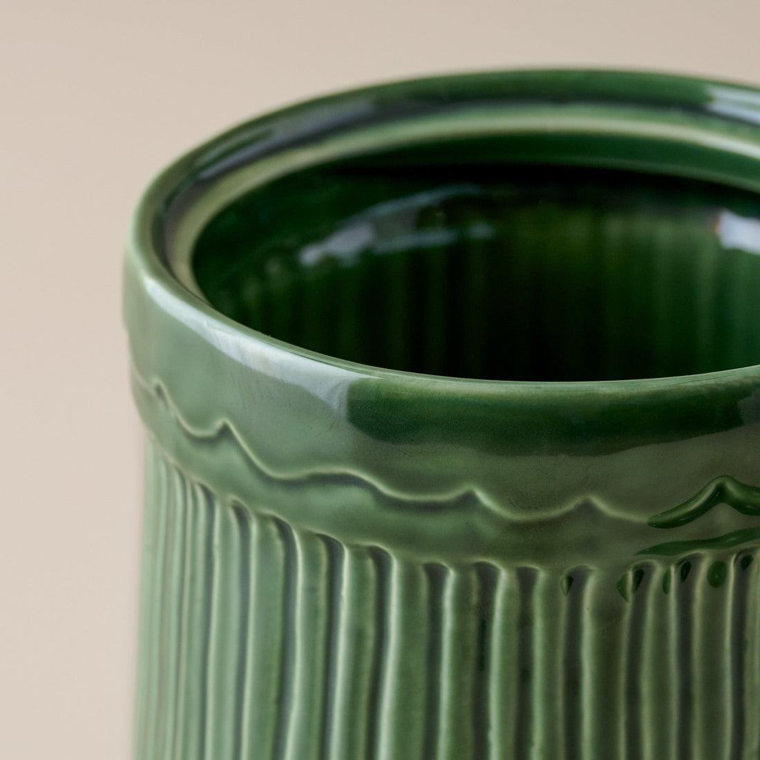 The Cottage Collection Forest Green Canister