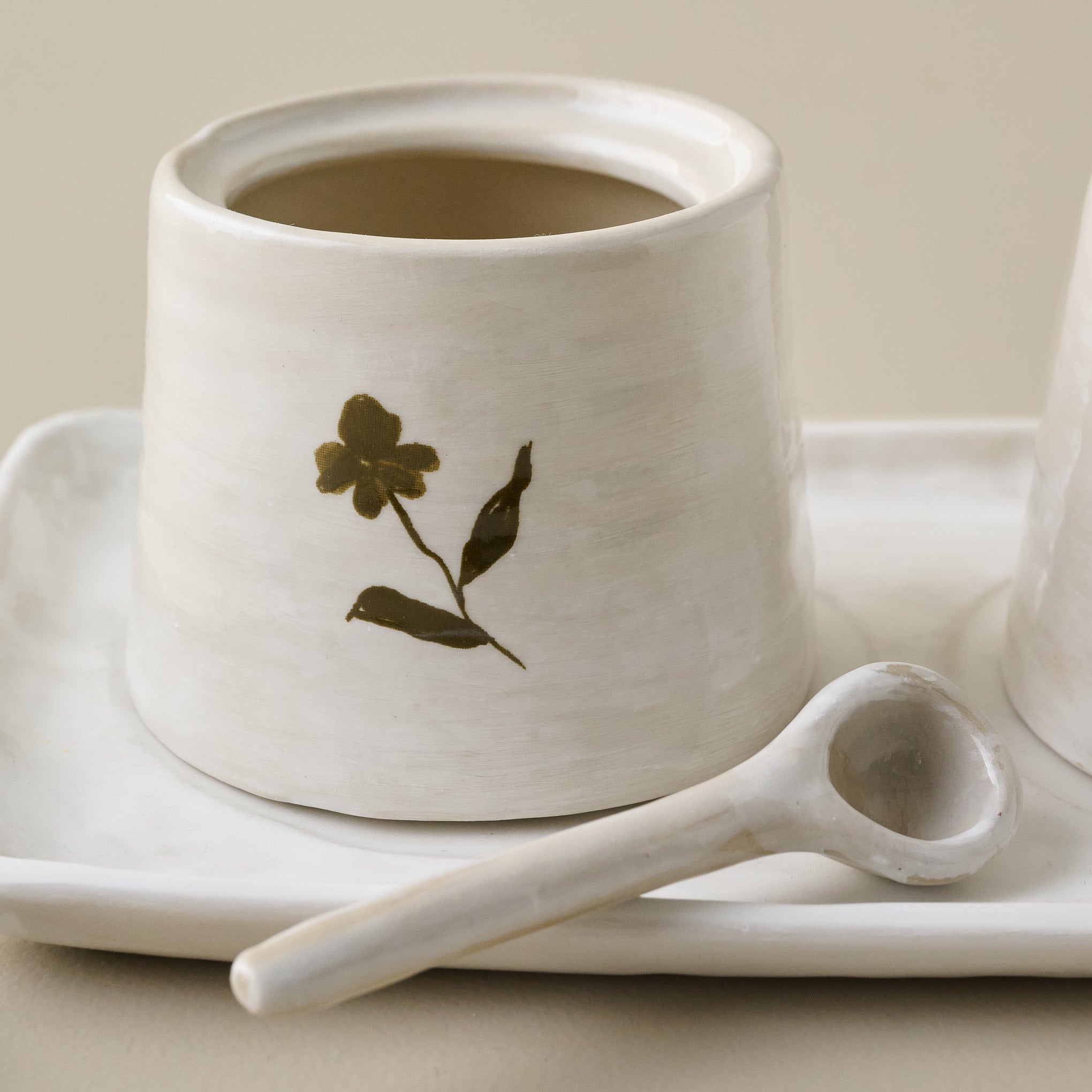Eliana Floral Ceramic Salt + Pepper Set