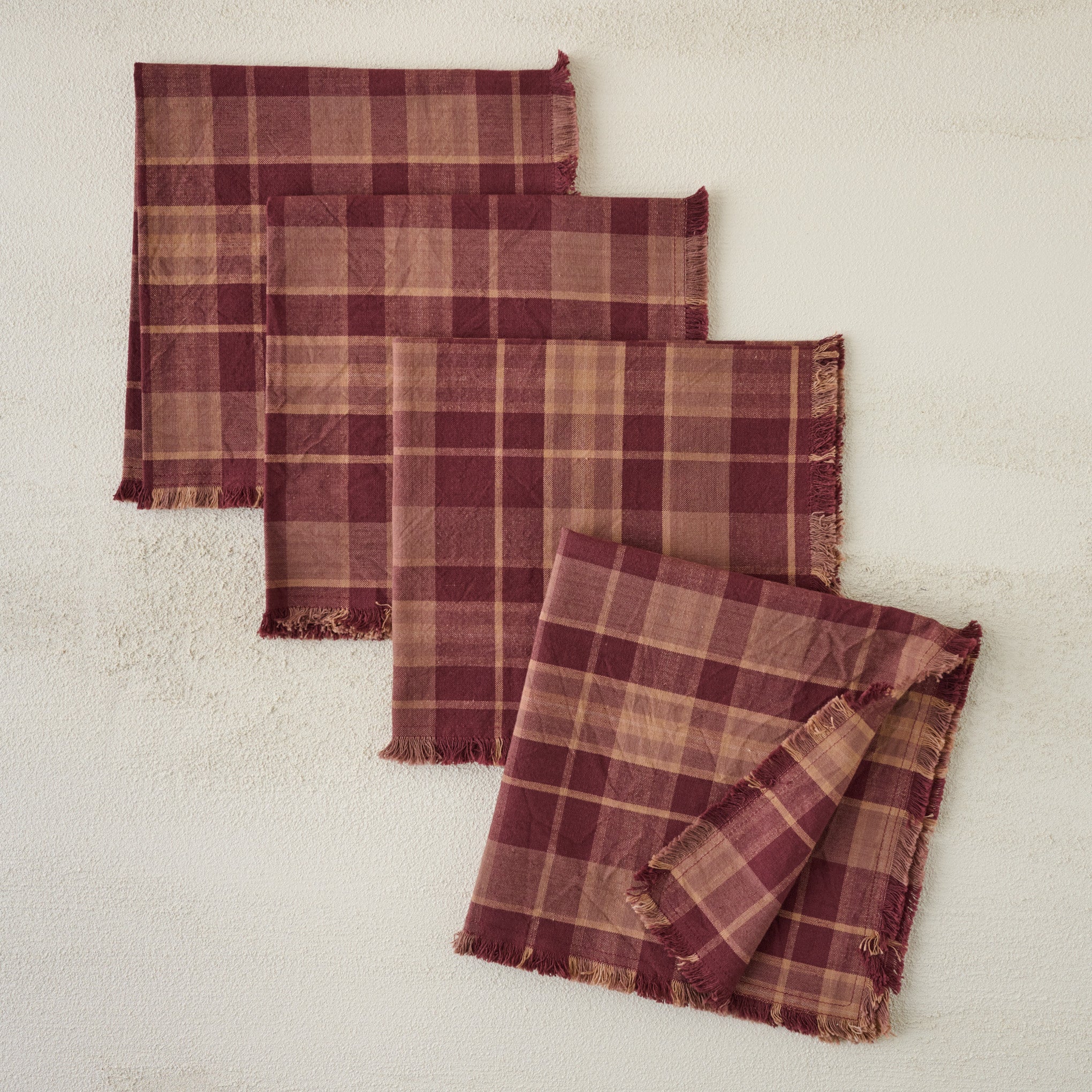 Maisley Plaid Napkin Set of Four