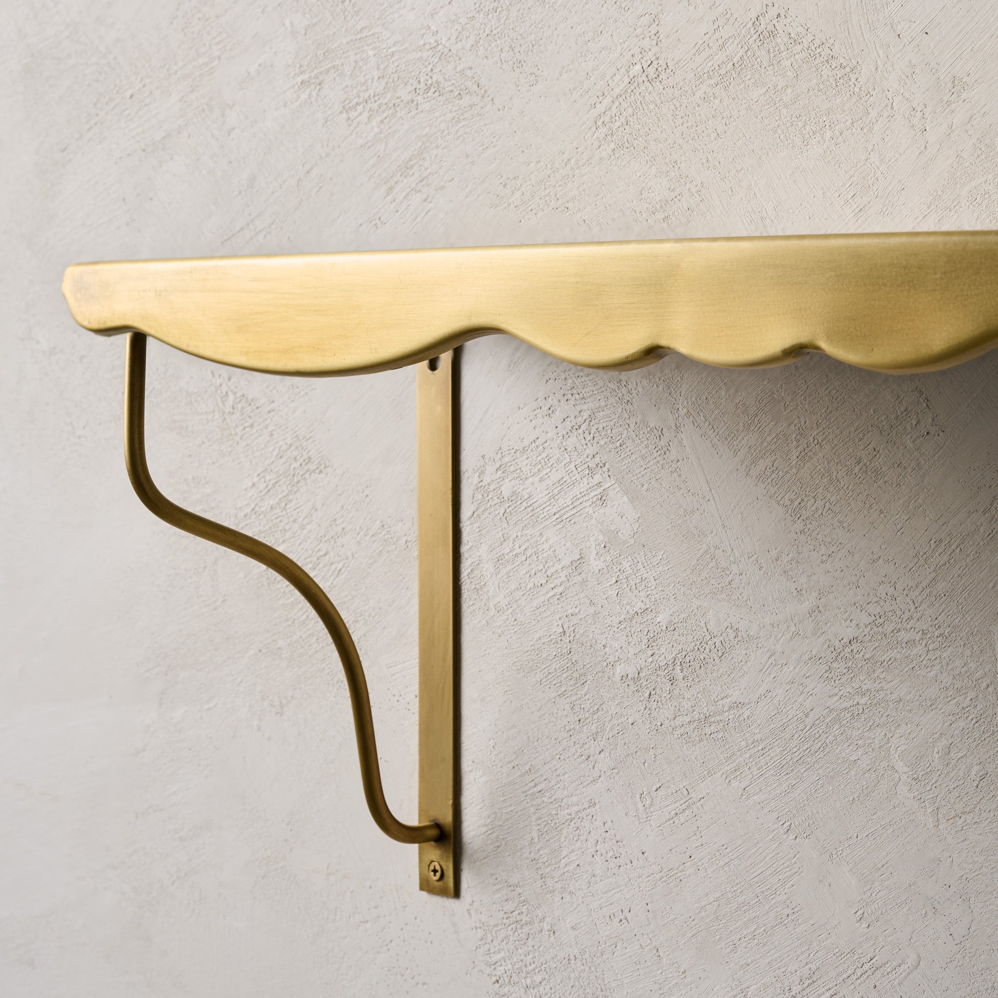 Rosalie Brass Scalloped Shelf
