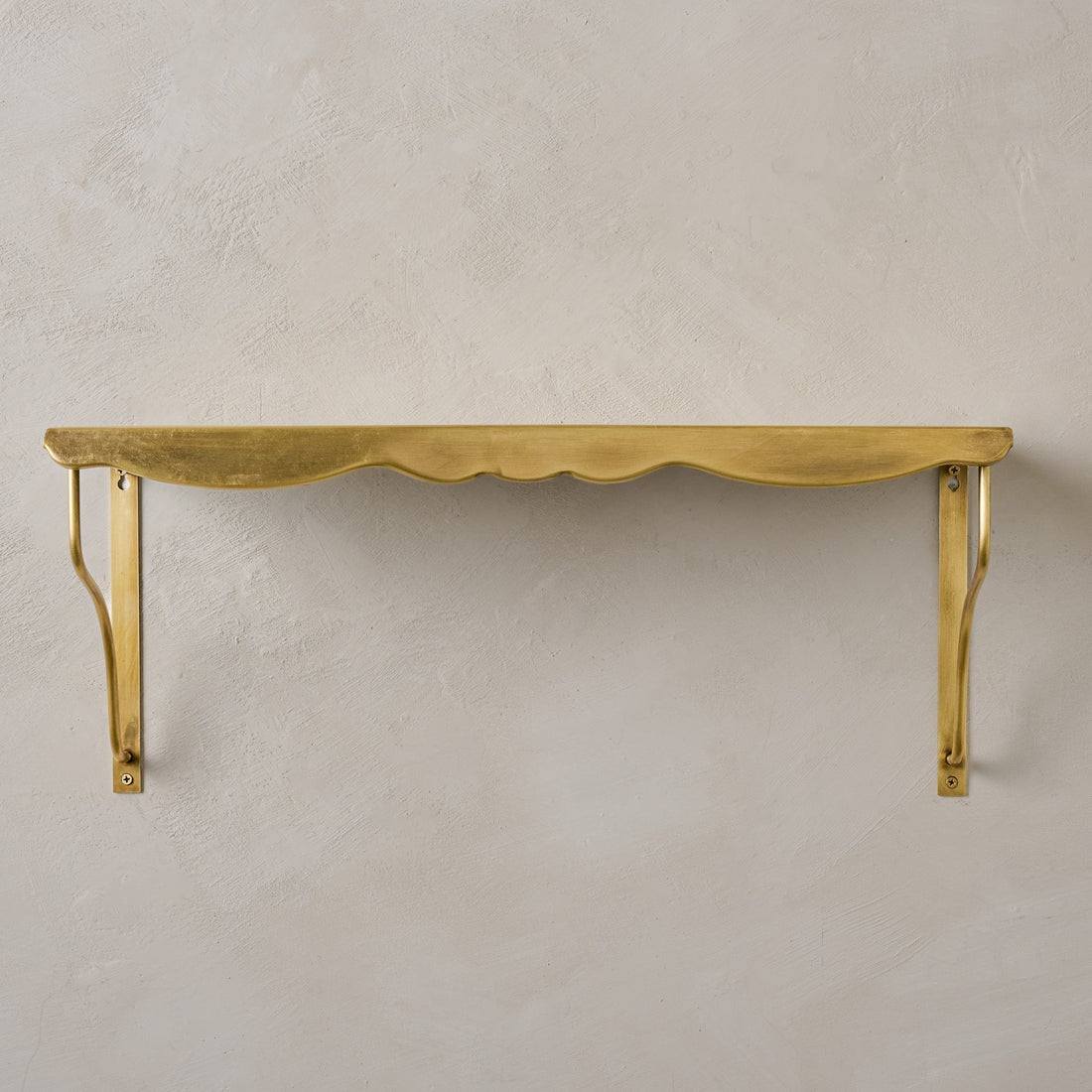 Rosalie Brass Scalloped Shelf