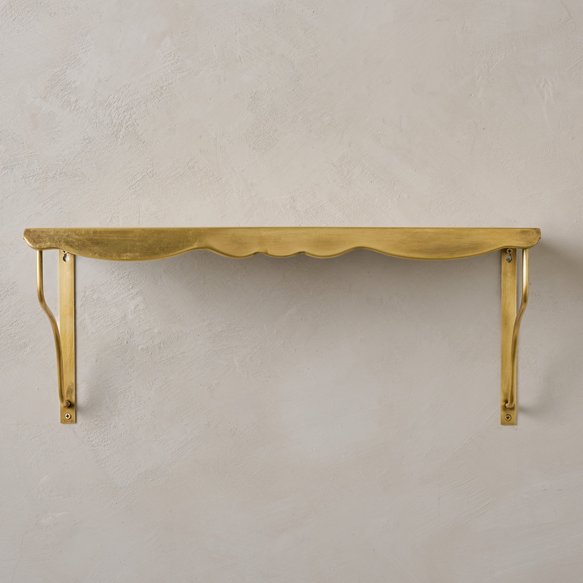 Rosalie Brass Scalloped Shelf