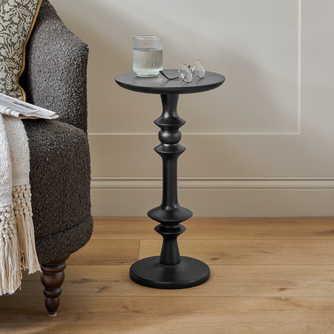 Enzo Turned Wood Cocktail Table