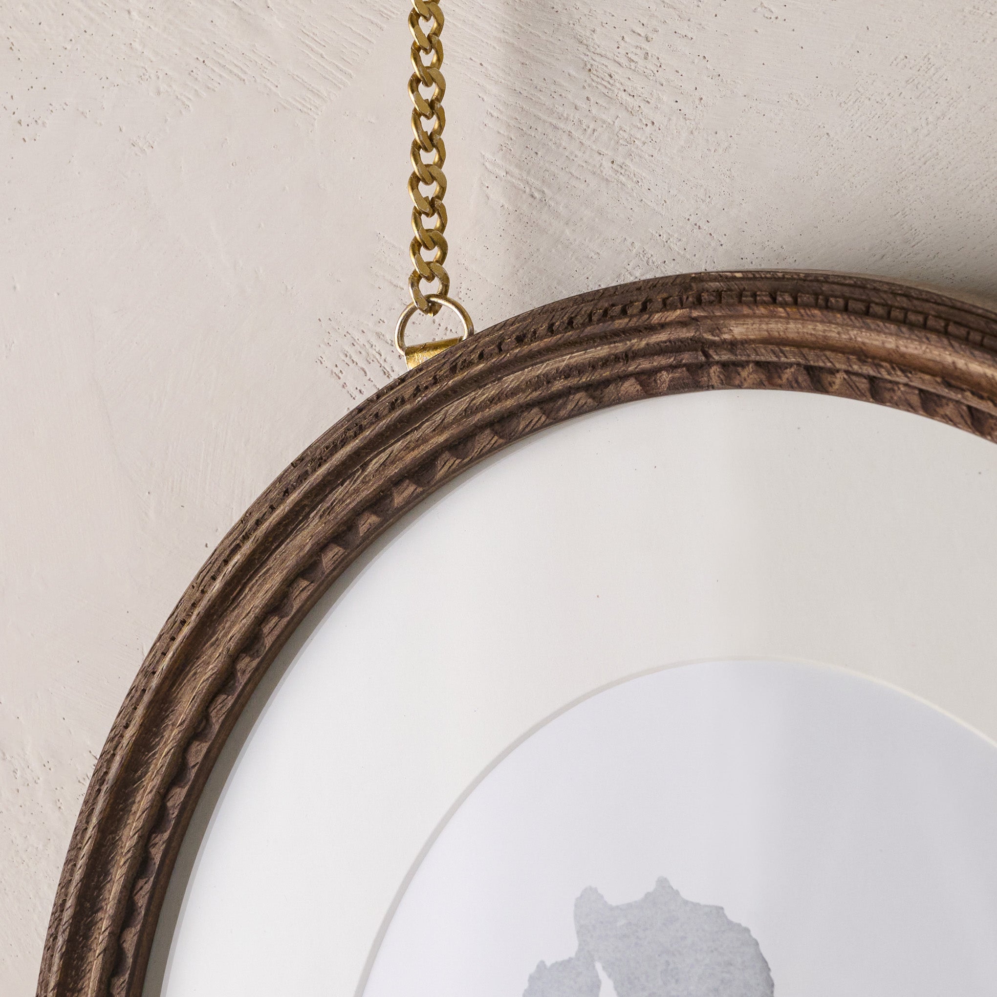 Colleen Wood and Brass Rail Multi Picture Frame