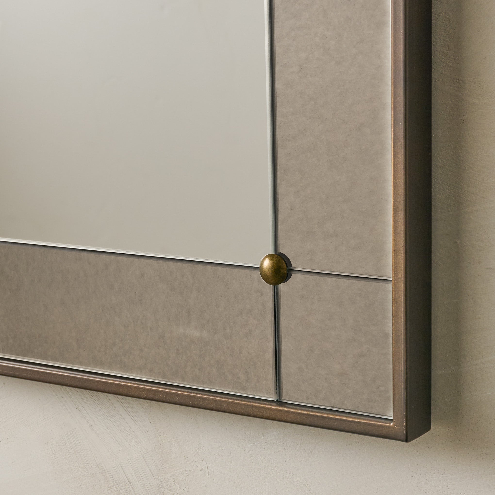 Francis Antiqued Framed Mirror