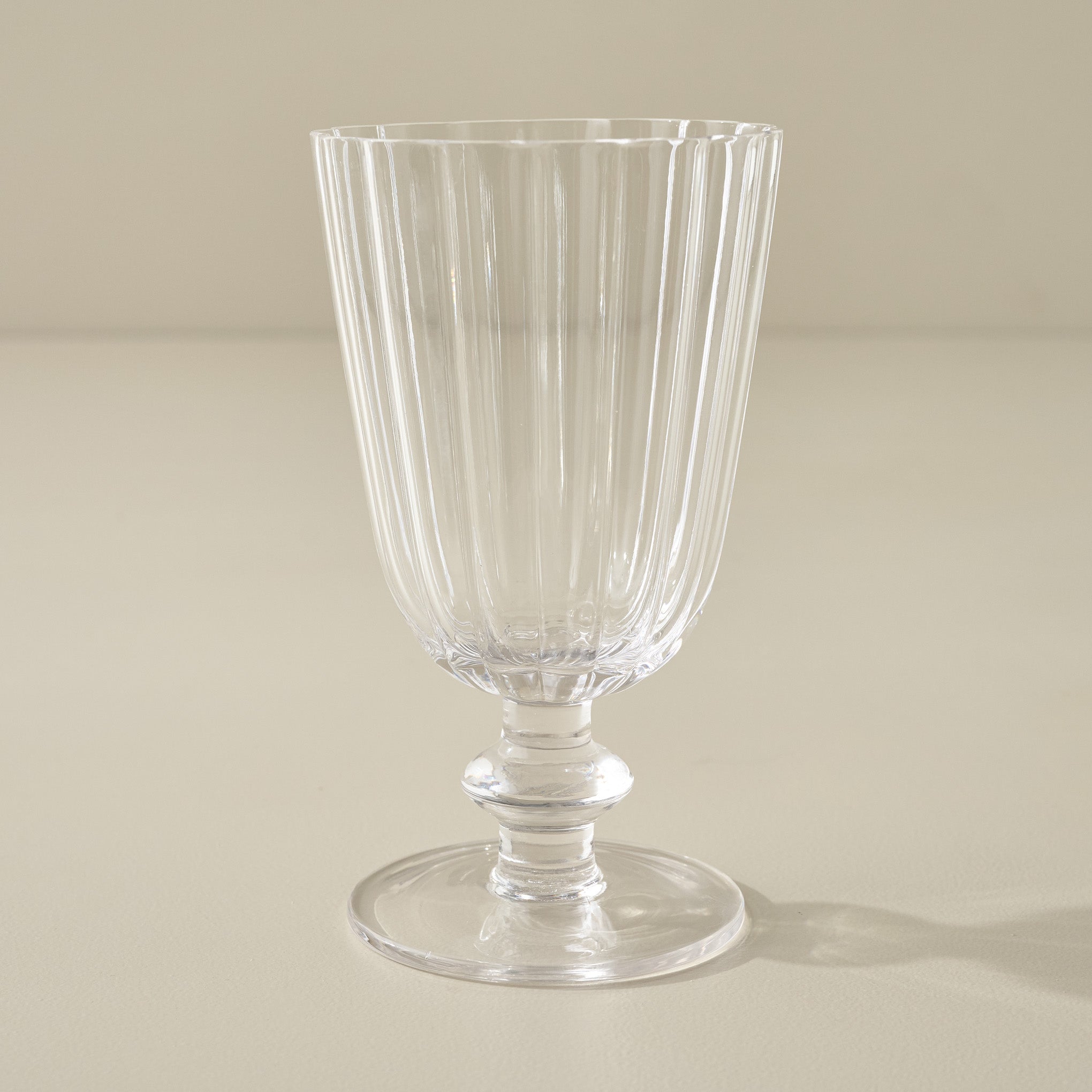 Scalloped Rim Glass Tumbler