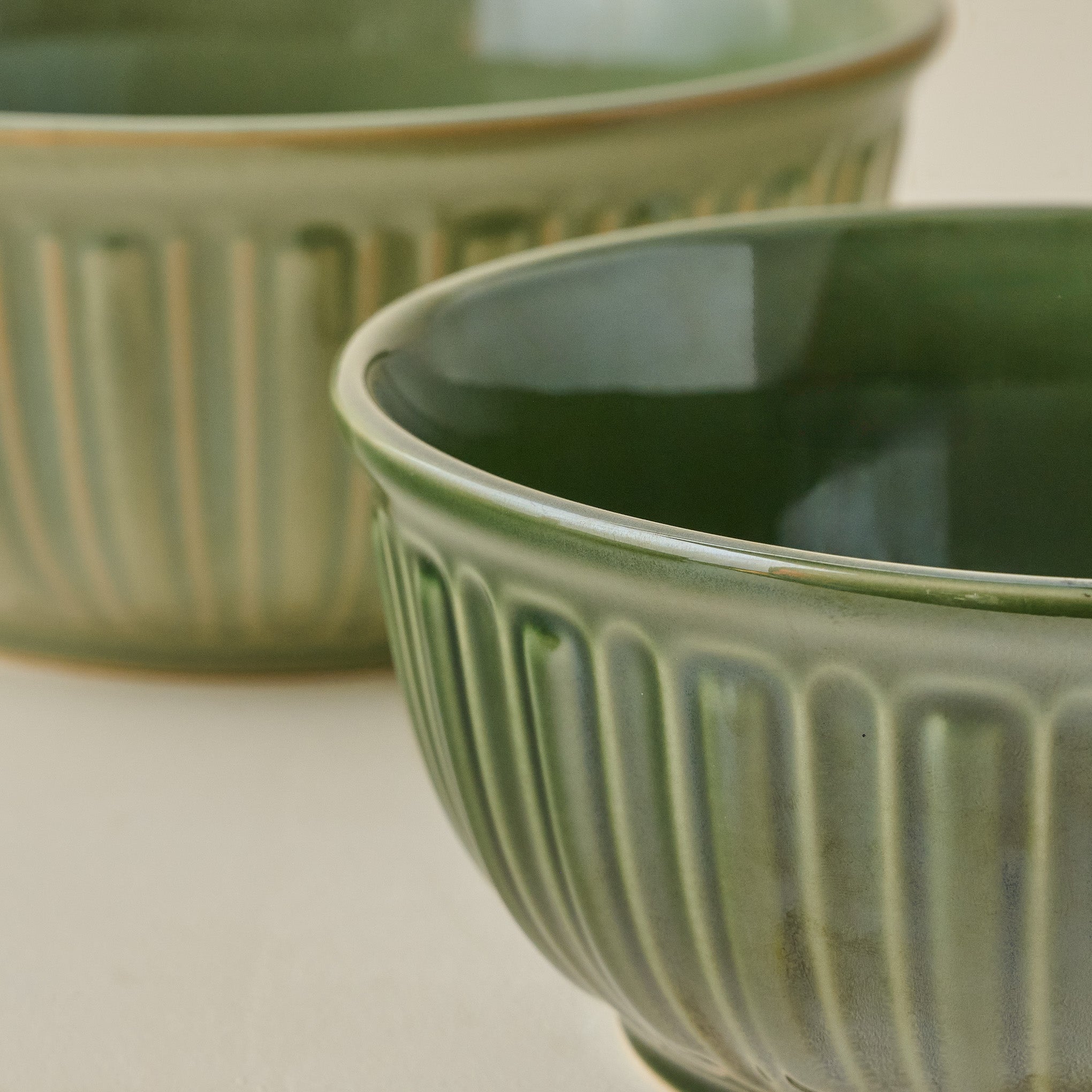 The Cottage Collection Laurel Green Mixing Bowl Set