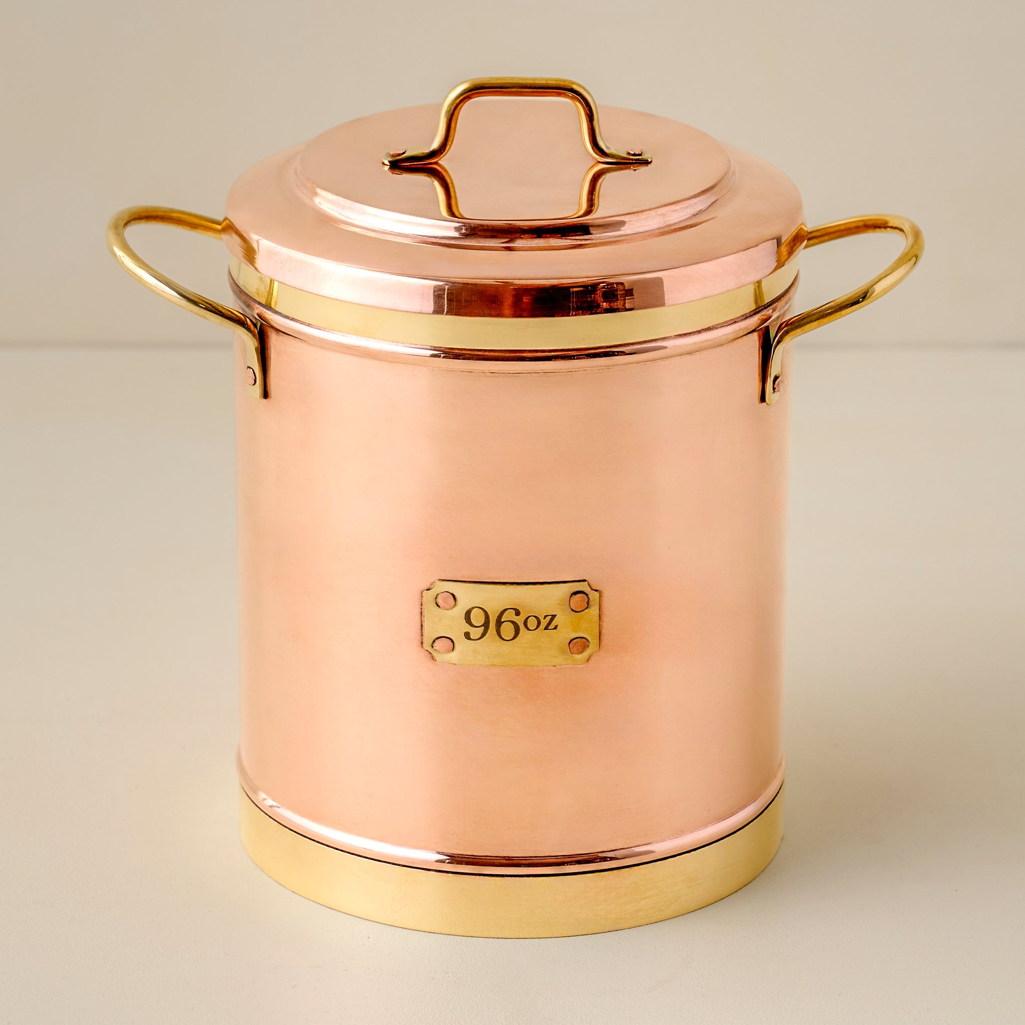 Vintage Inspired Copper + Brass Canister