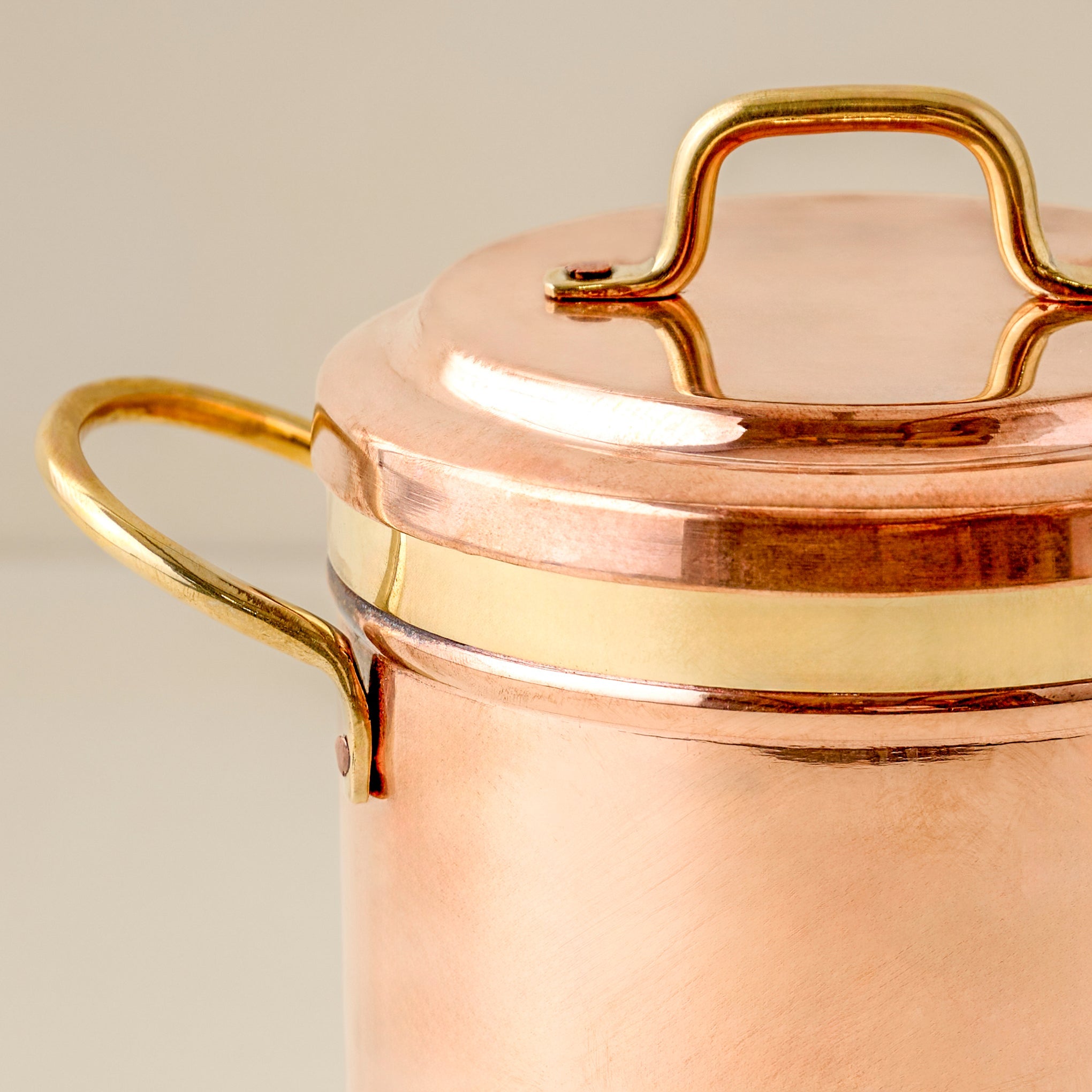 Vintage Inspired Copper + Brass Canister