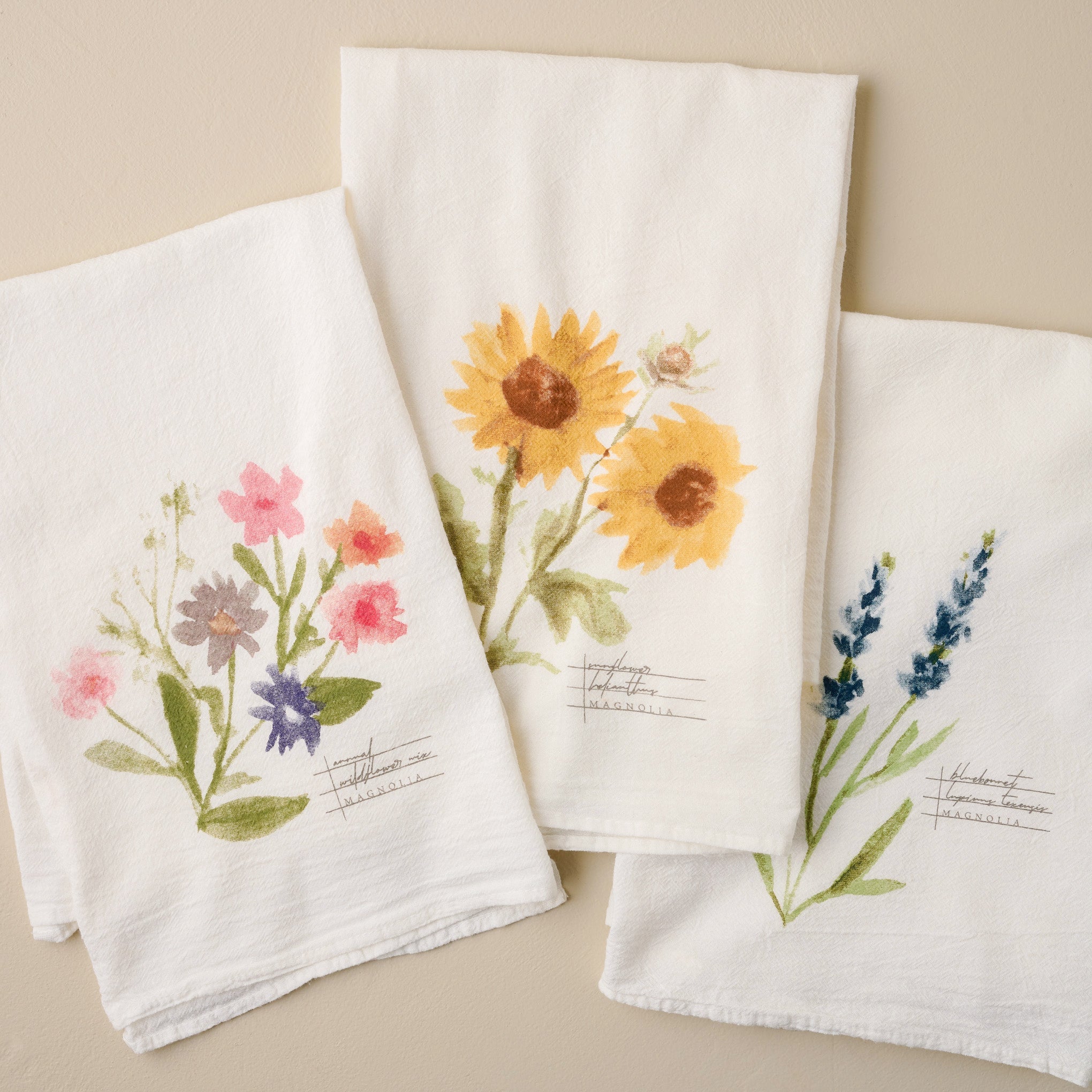 Magnolia Wildflower Mix Tea Towel
