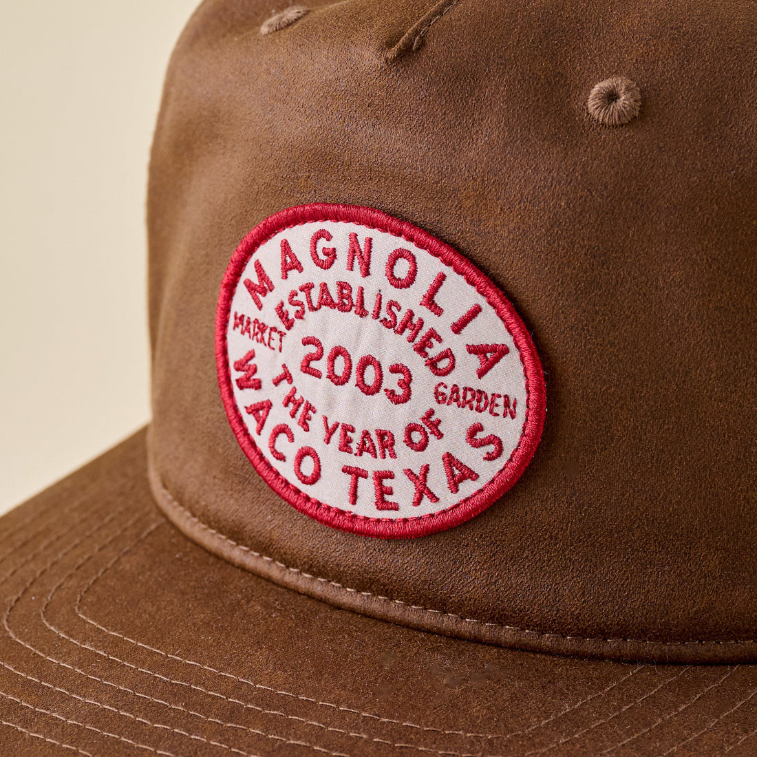 Magnolia Waxed Canvas Patch 5-Panel Hat