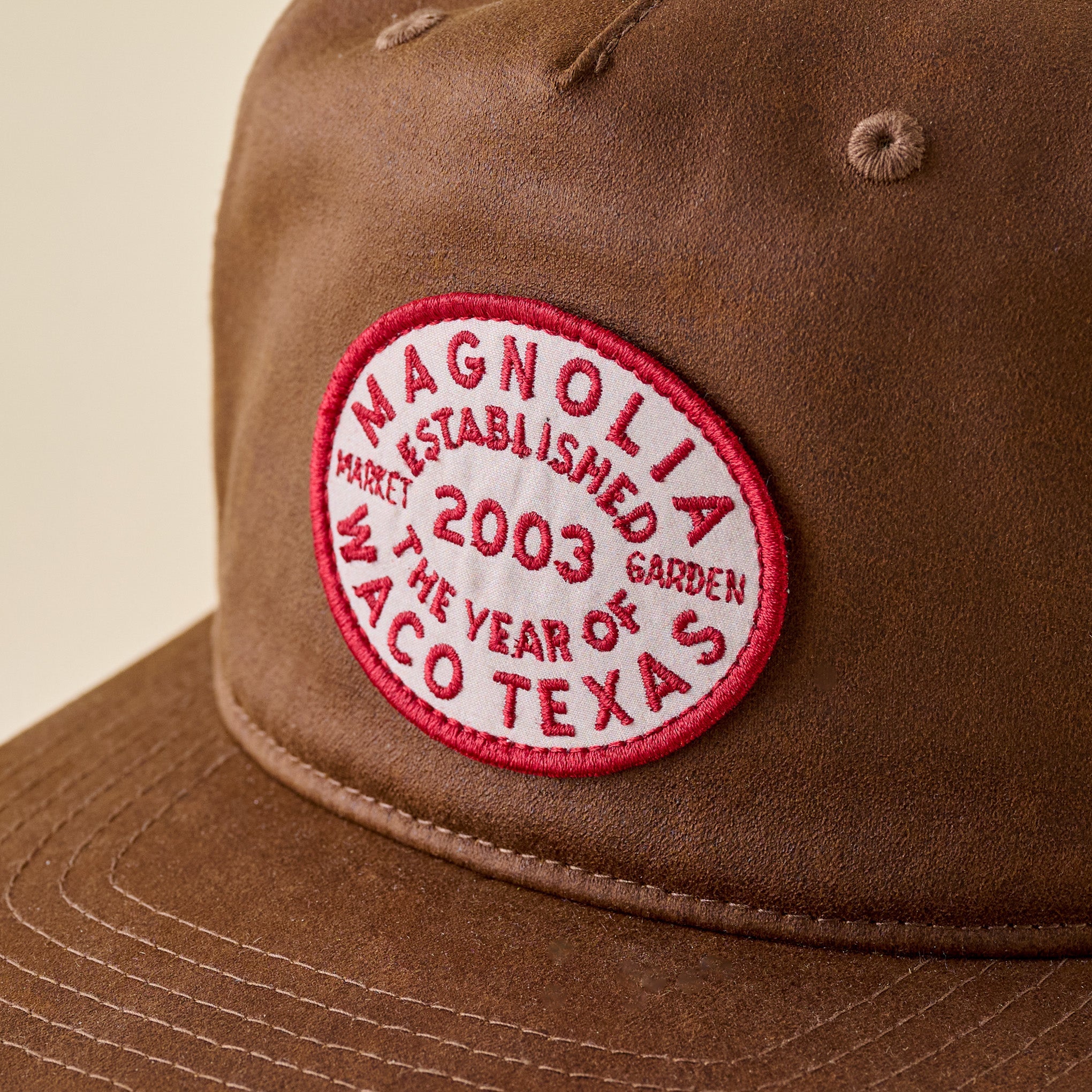 Magnolia Waxed Canvas Patch 5-Panel Hat