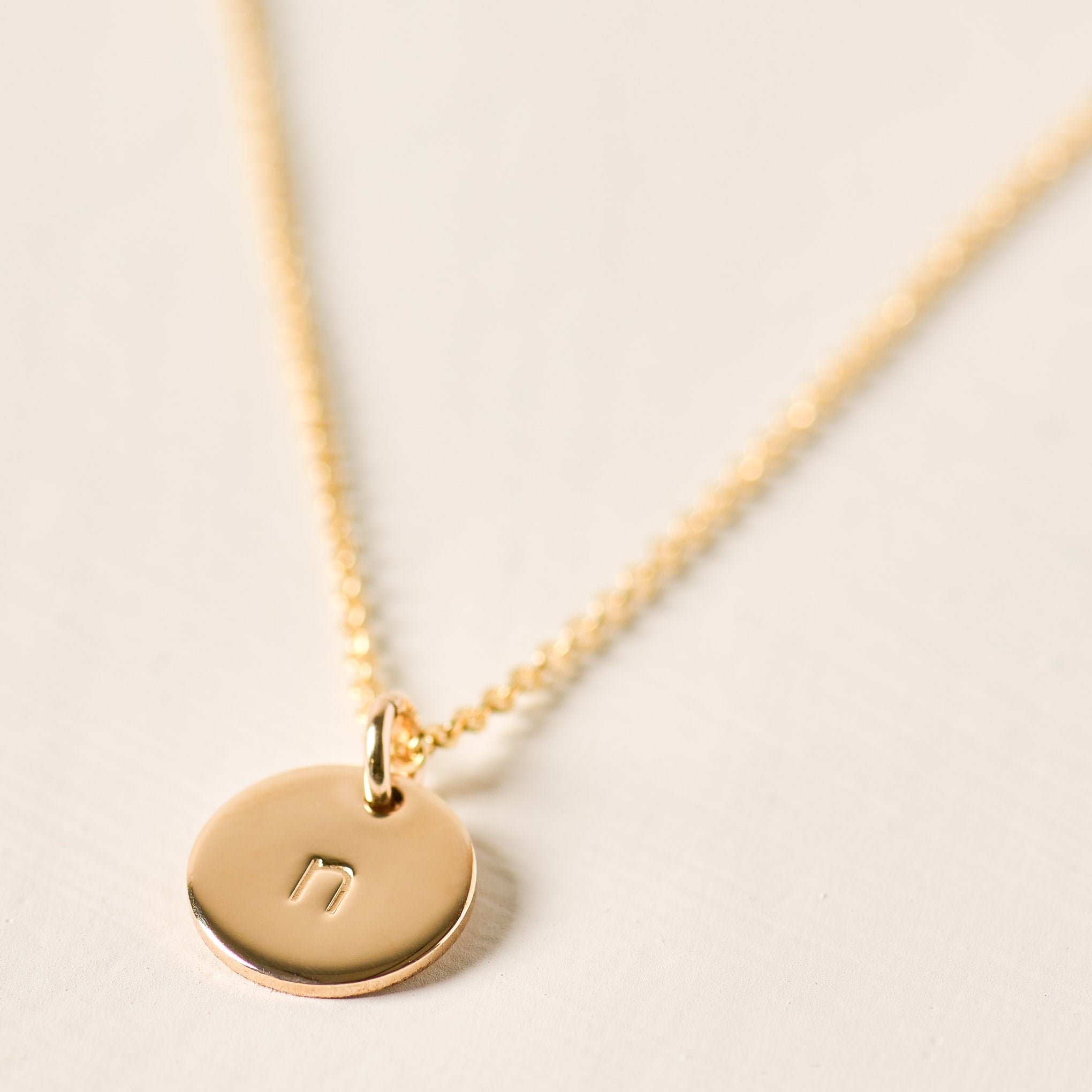 Initial Disc Necklace