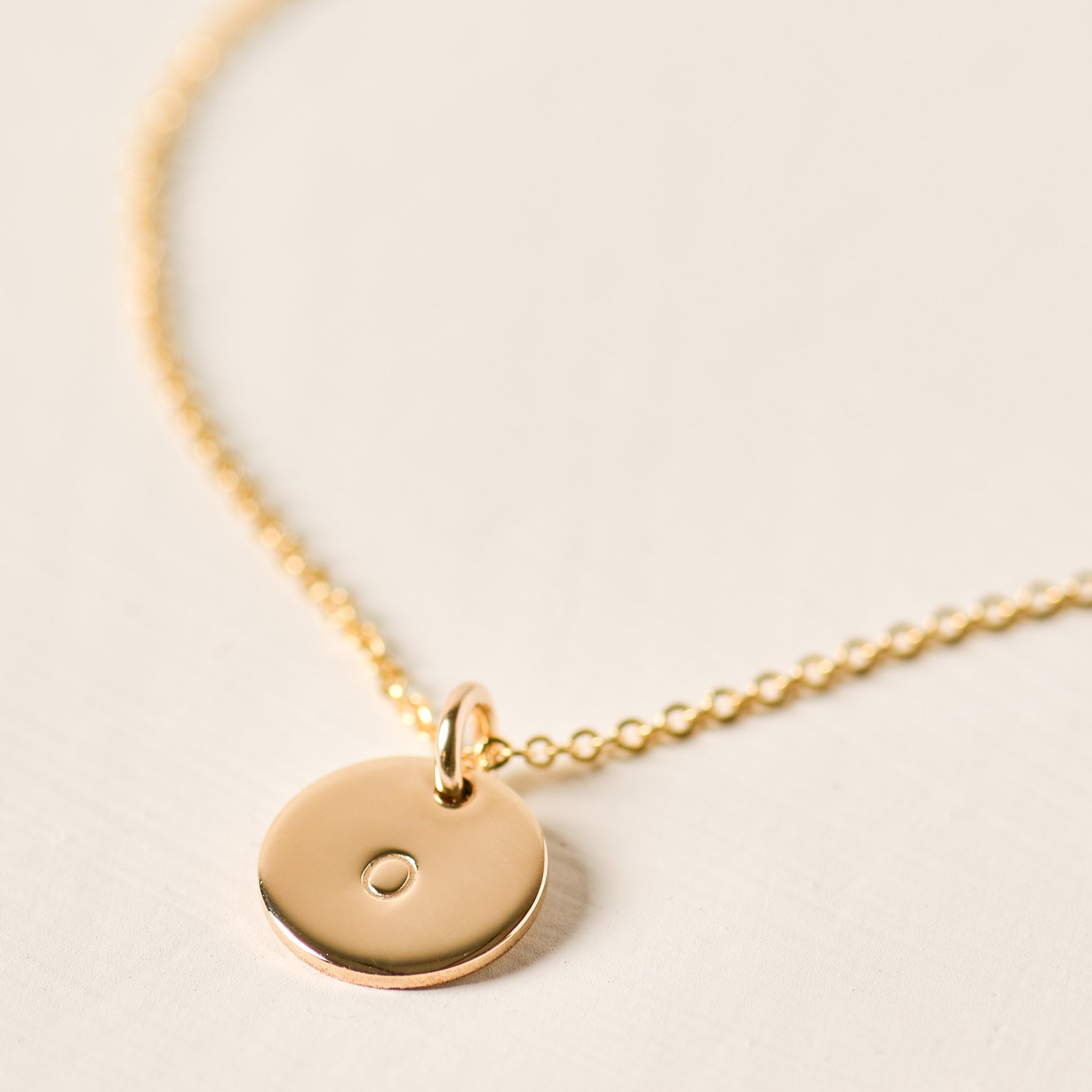 Initial Disc Necklace